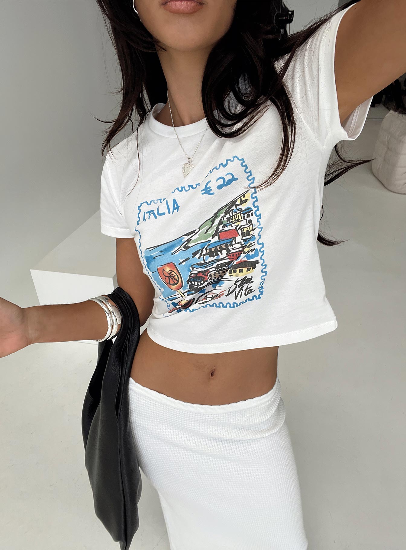 Edenia Tee White - women's top by Ellevoria - view 8