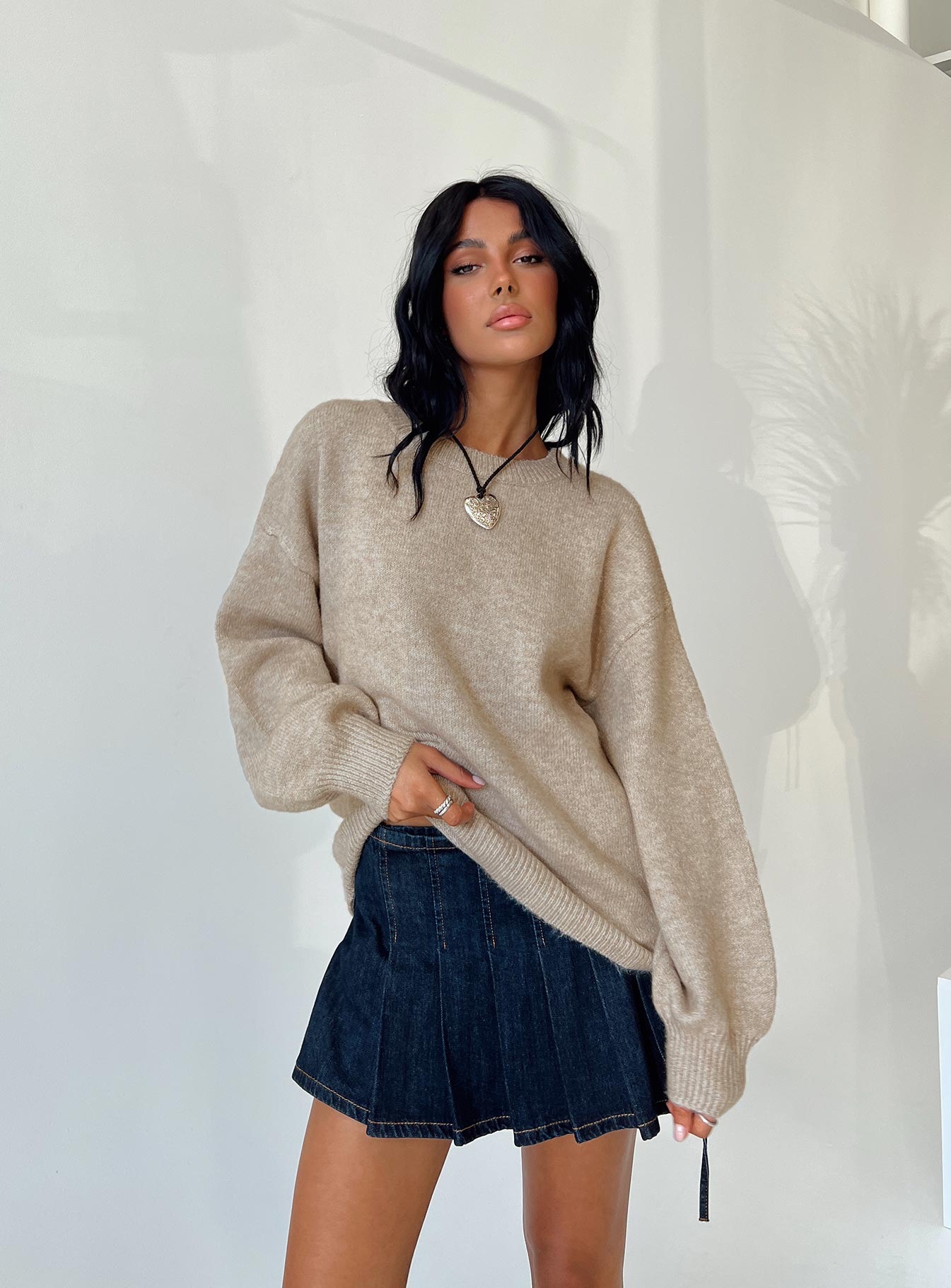 Ryanna Sweater Beige women's sweater by Ellevoria