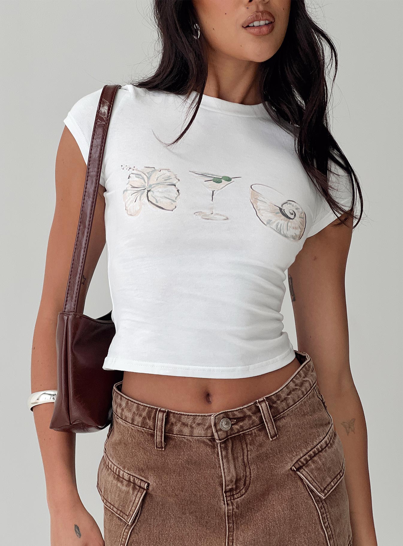Odyssey Tee White - women's top by Ellevoria