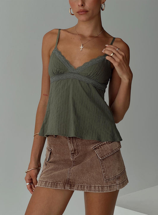 Lunya Top Green - women's top by Ellevoria