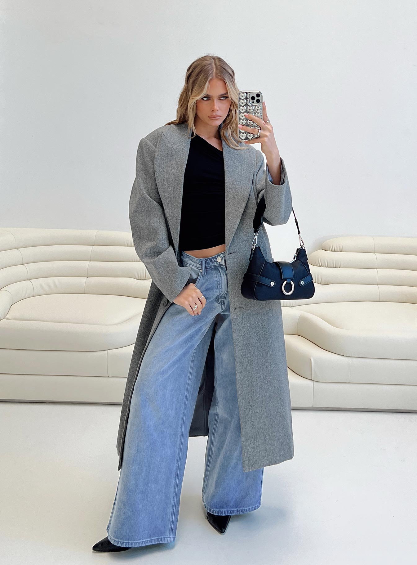 Olsen Coat Slate women's jacket by Ellevoria