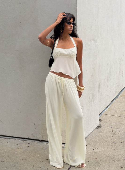 Finesse Pants Yellow women's pant set by Ellevoria