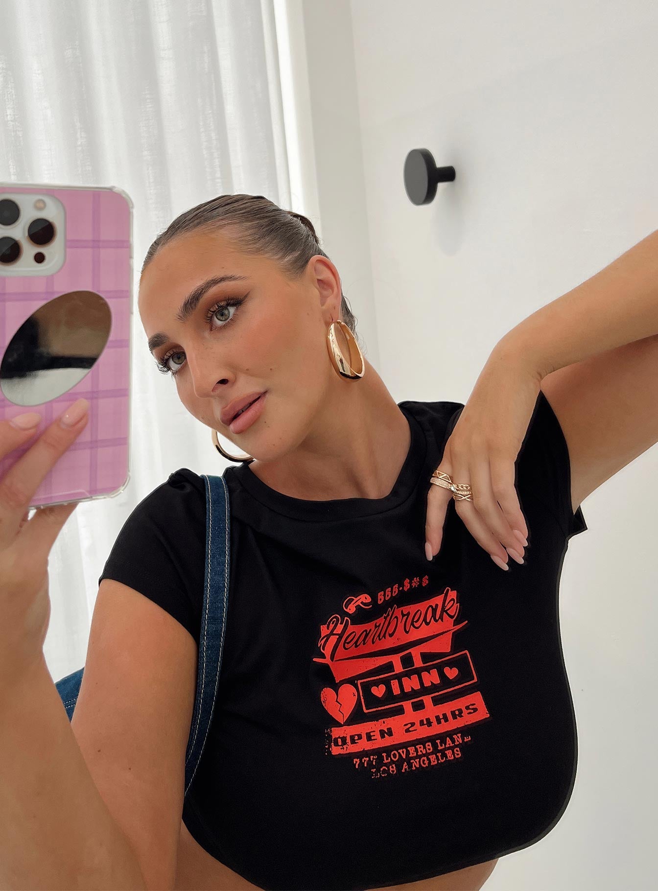 Heartbreak Tee Black - women's top by Ellevoria - view 7