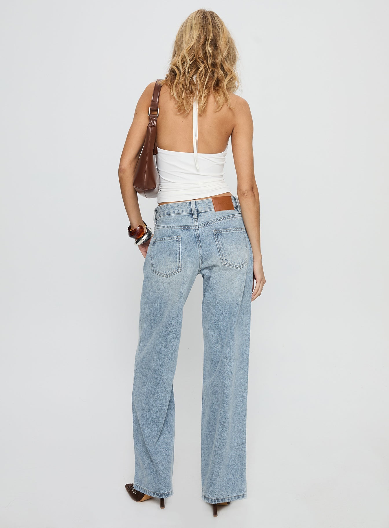 Serenitia Mid Rise Straight Leg Jeans Light Wash women's denim jeans by Ellevoria