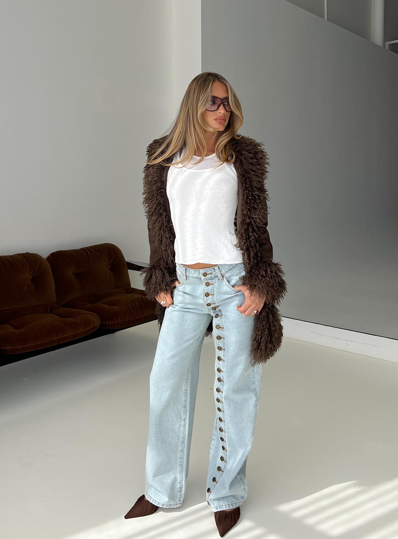 Penny Mid Rise Straight Leg Jeans Light Denim women's denim jeans by Ellevoria