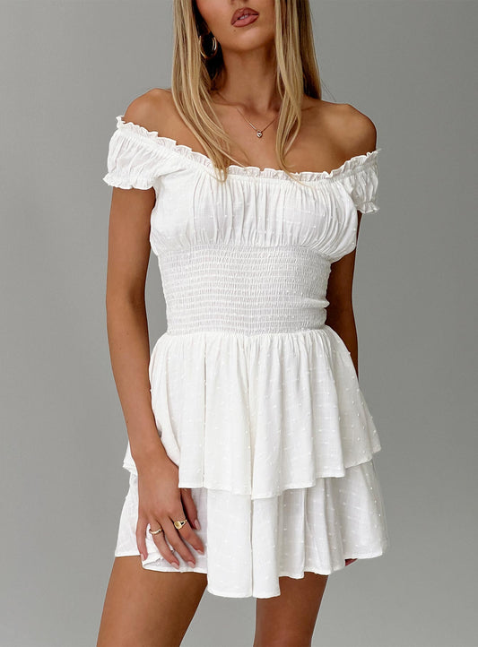 The Love Galore Romper White - women's fashion by Ellevoria