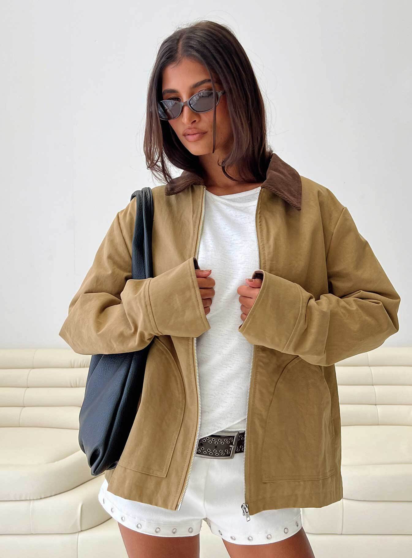 Chesterbrook Jacket Brown women's jacket by Ellevoria
