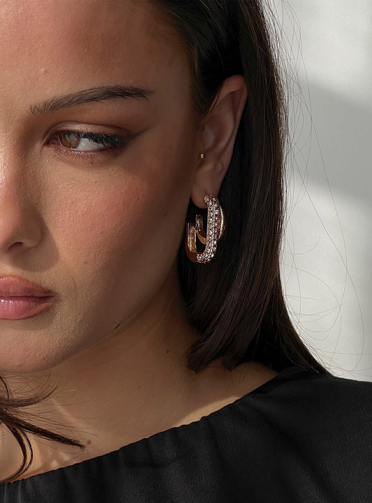 On Your Mind Earring Pack Gold women's earrings by Ellevoria