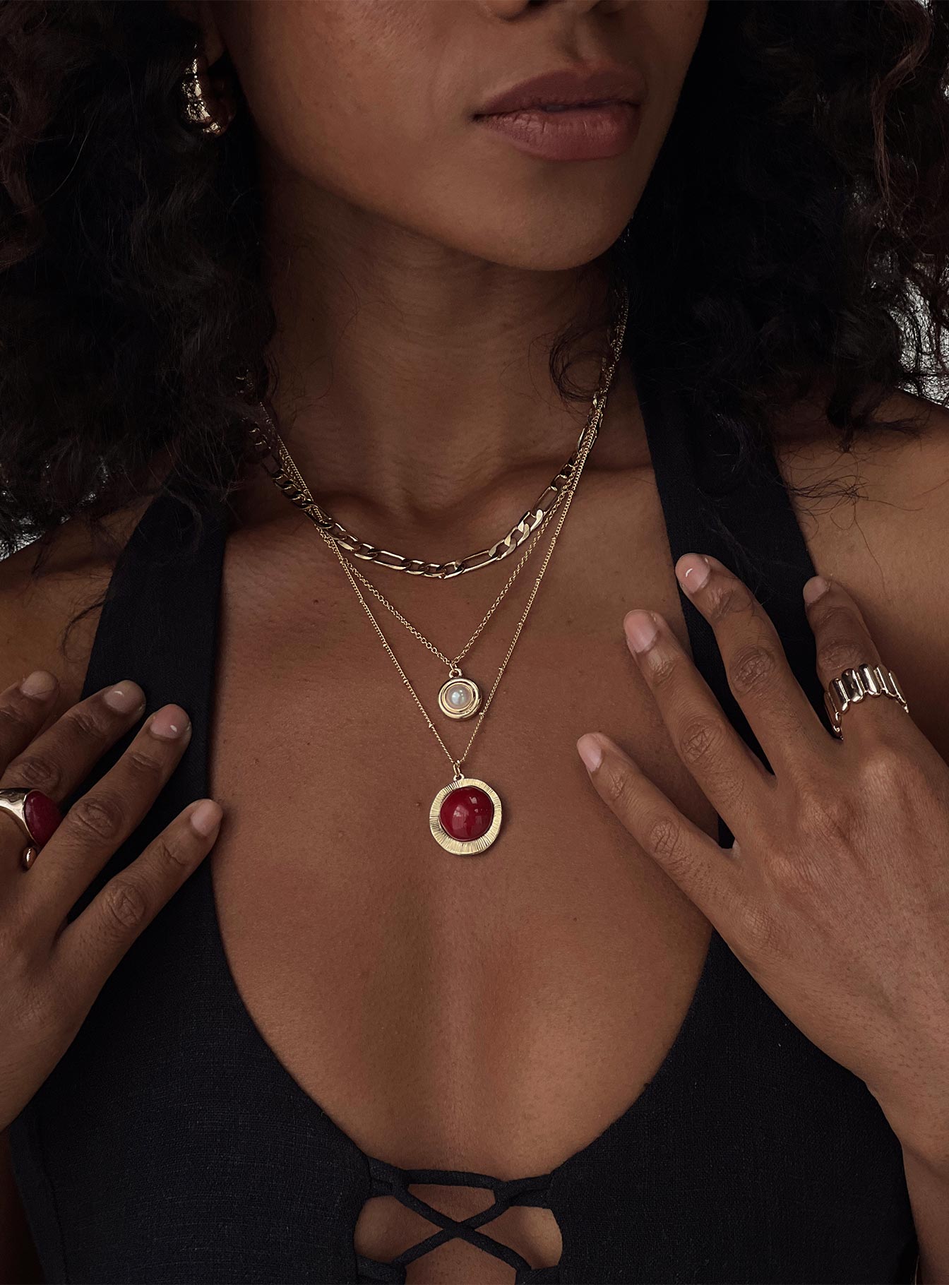 Irulan Necklace Gold women's necklace by Ellevoria