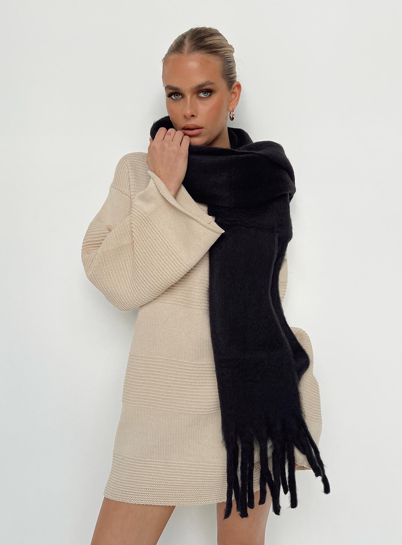 July Scarf Black women's accessory by Ellevoria