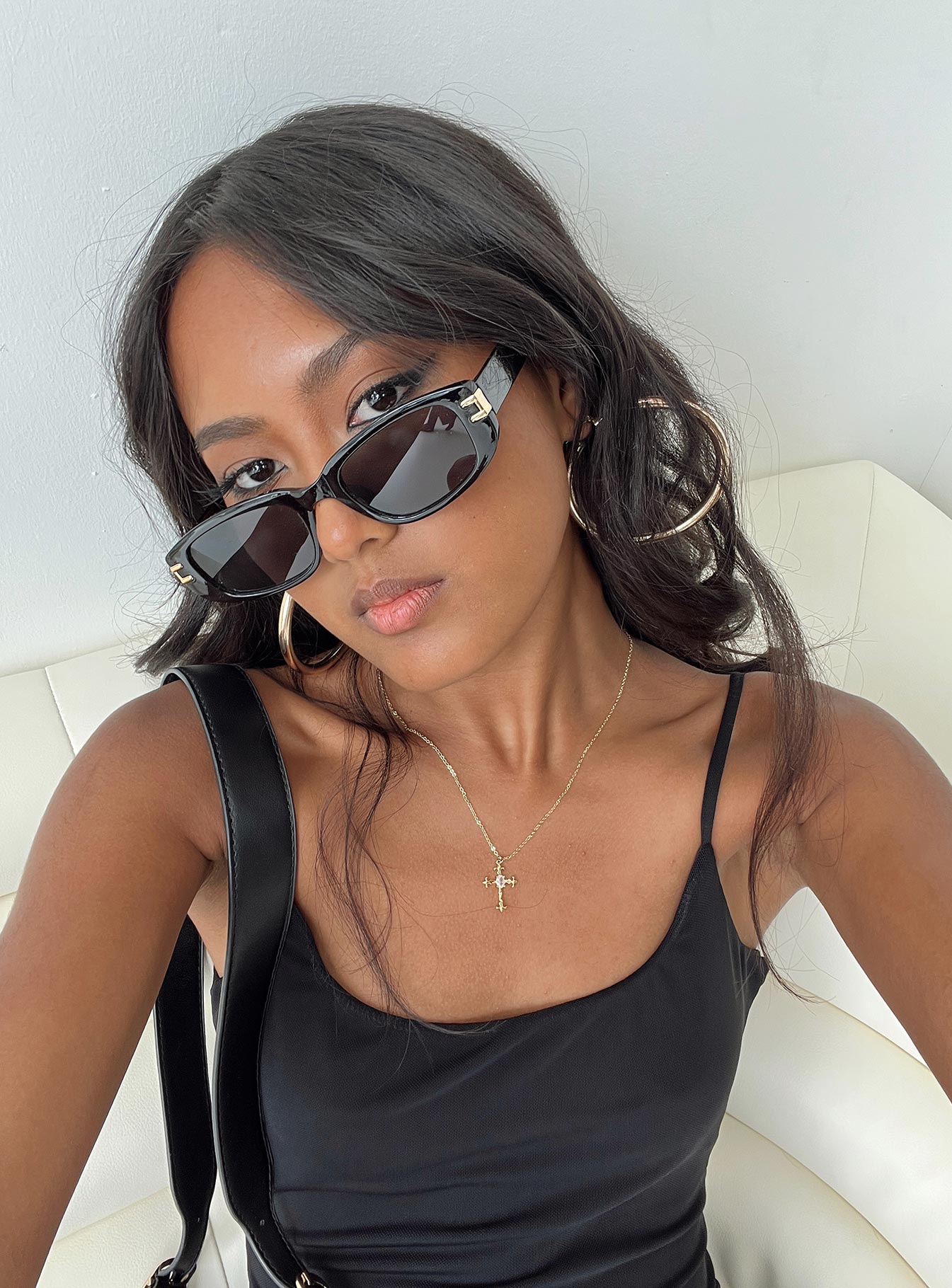 Brunz Sunglasses Black women's sunglasses by Ellevoria