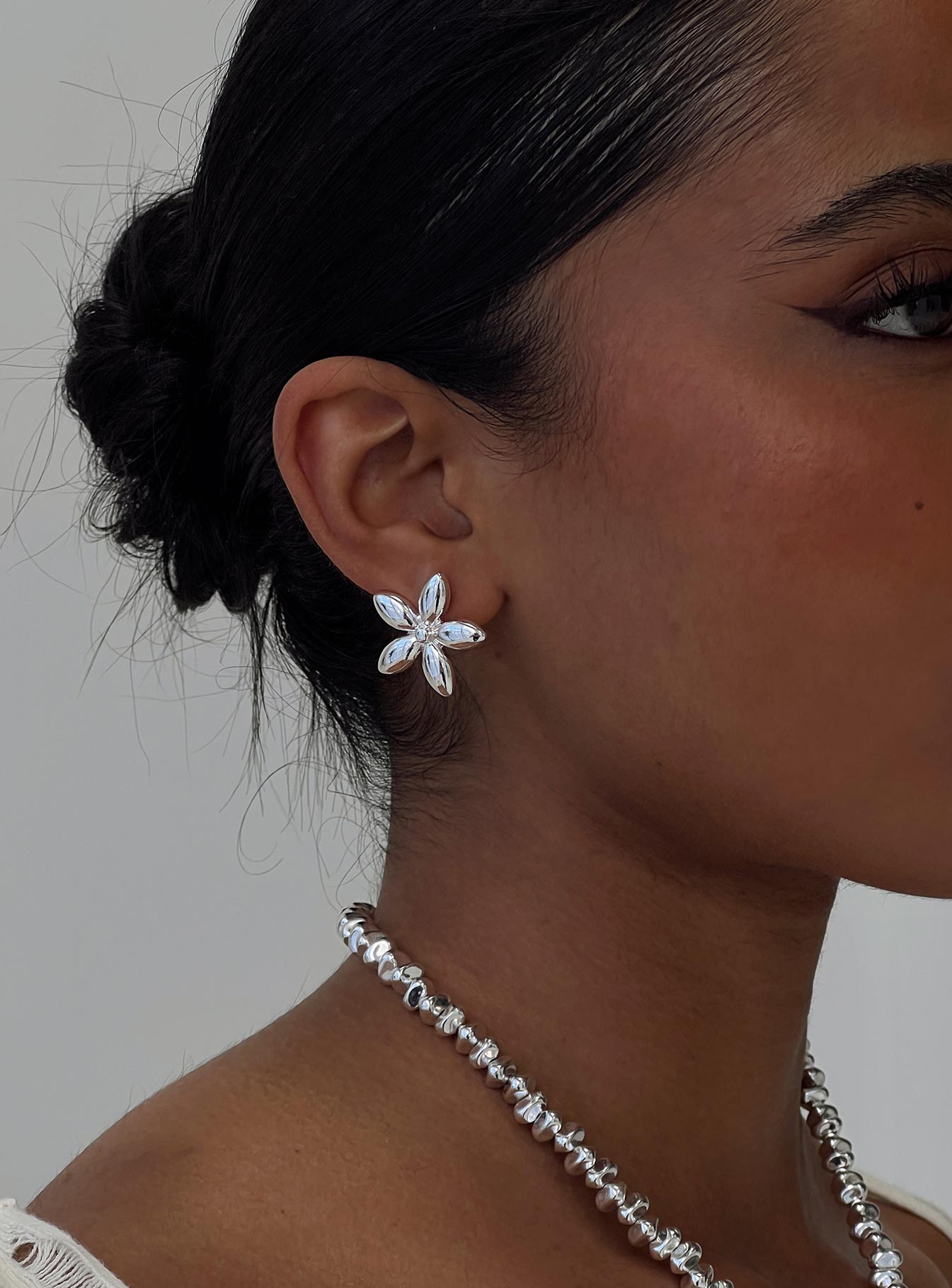 Torquil Earrings Silver women's earrings by Ellevoria