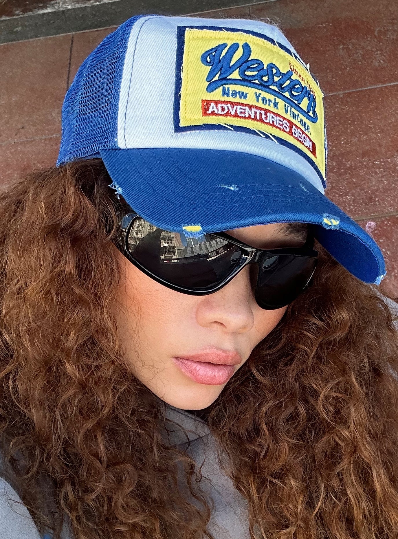 Adventures Trucker Hat Blue women's accessory by Ellevoria