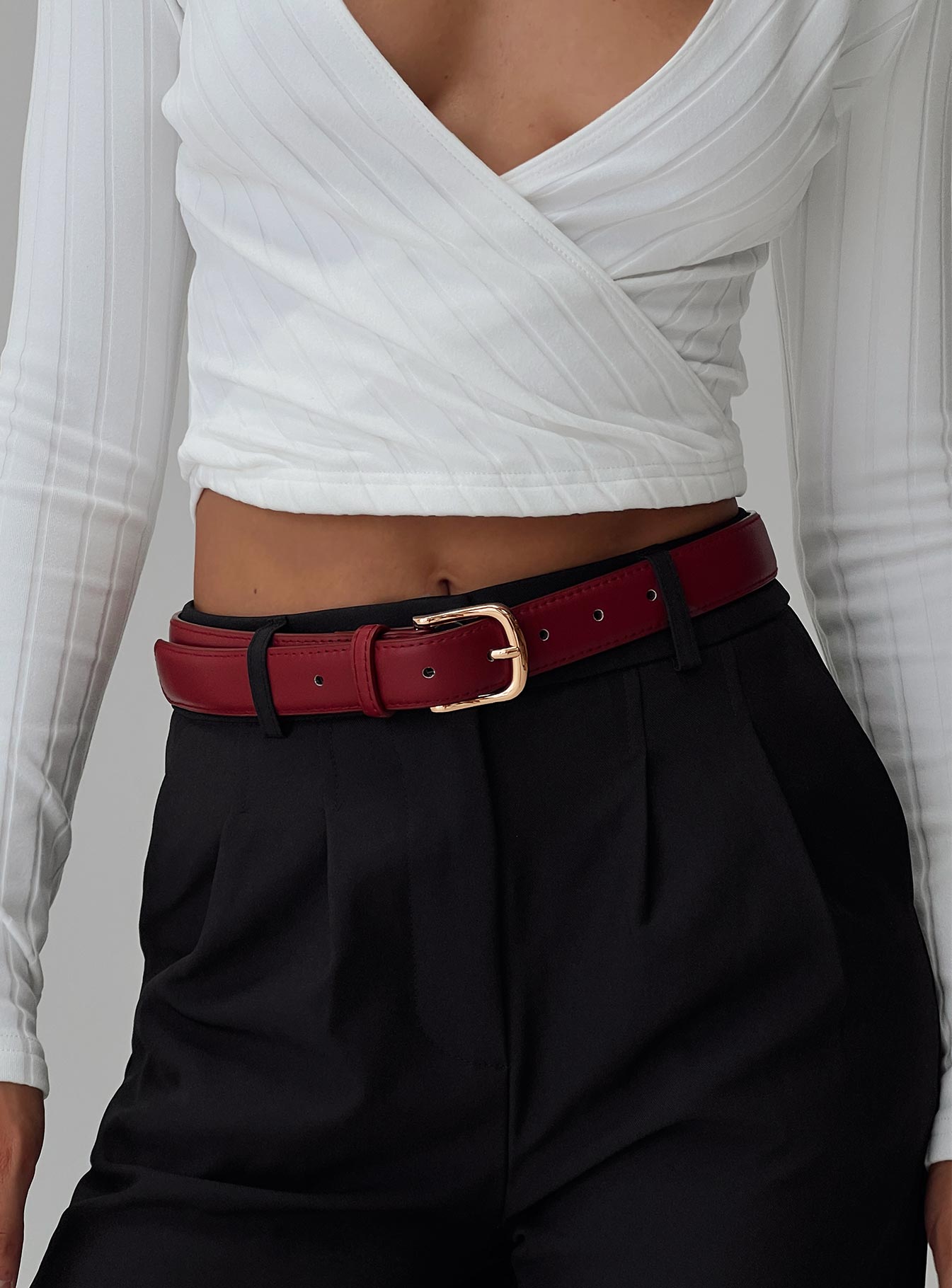 Get Together Belt Red women's belt by Ellevoria