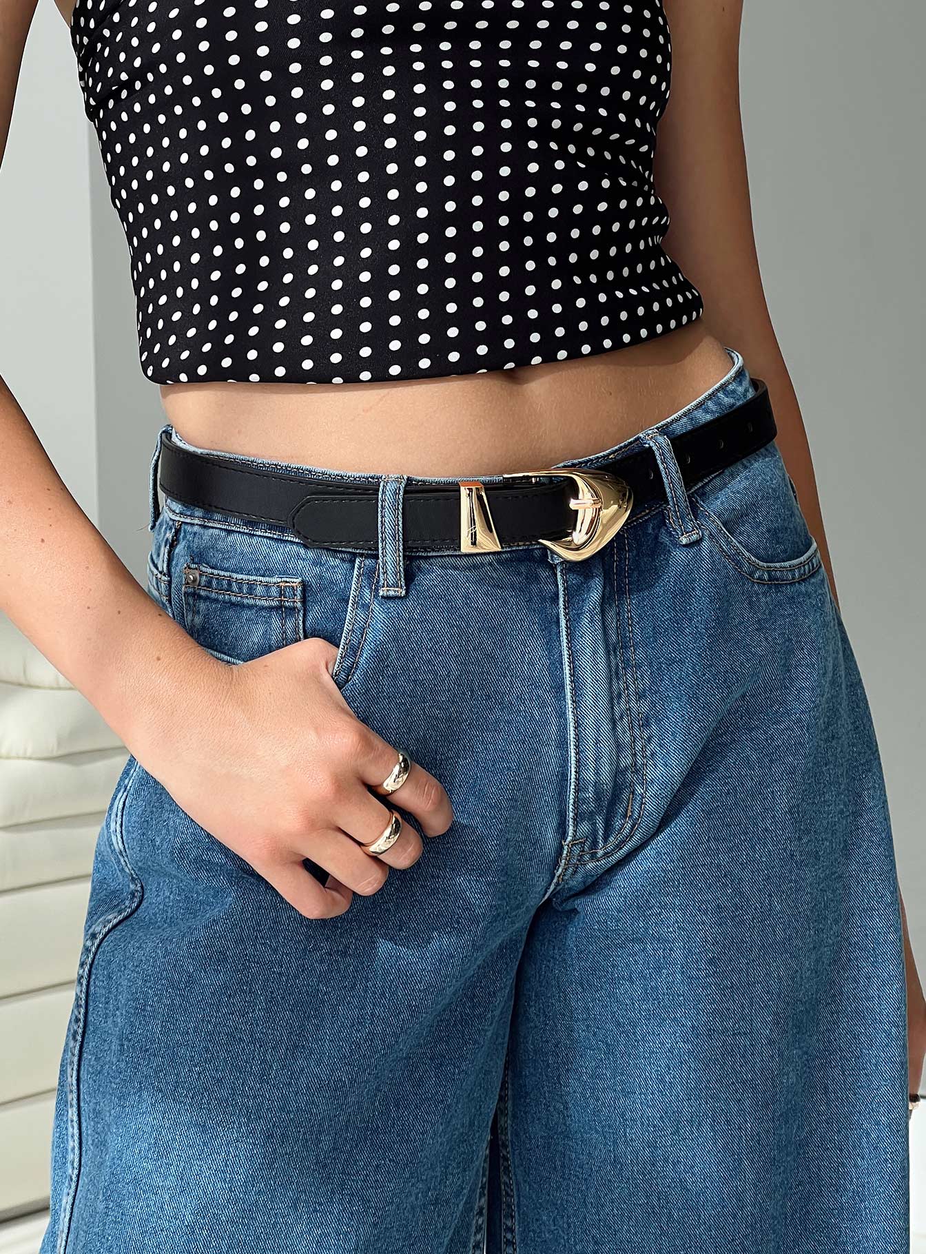 You're Strong Belt Gold women's belt by Ellevoria