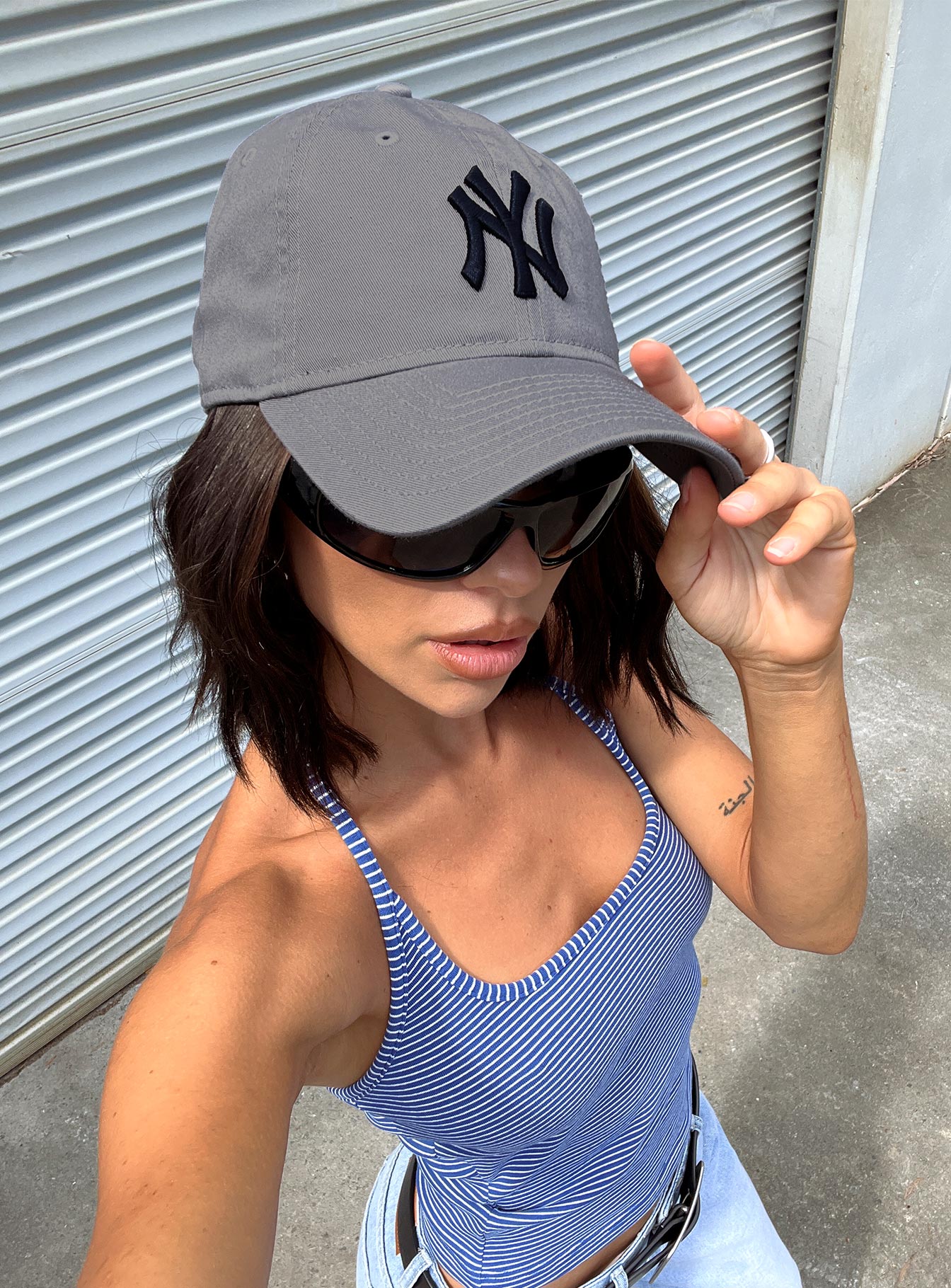 Ny Yankees 9Twenty Hat Grey women's accessory by Ellevoria