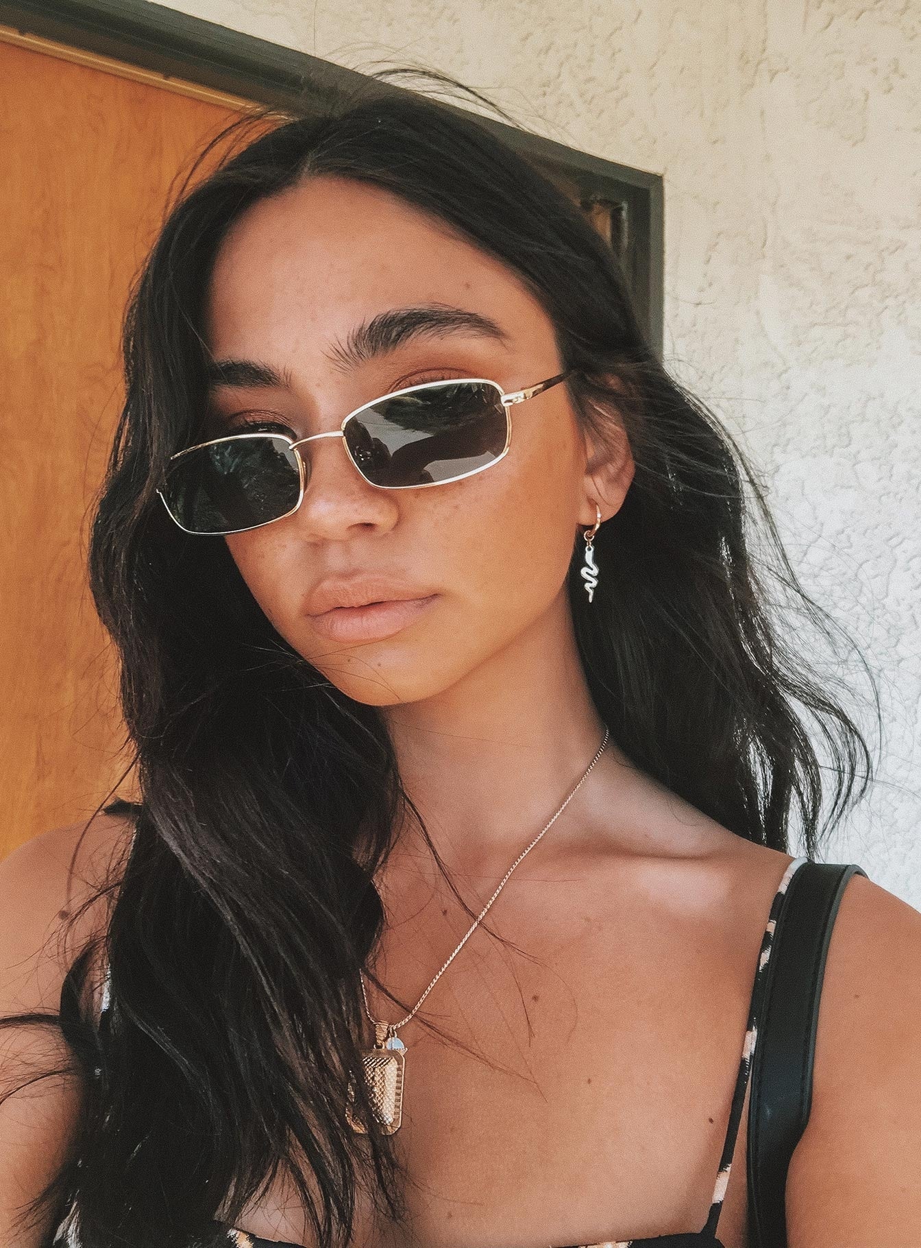Nirvana Sunglasses Gold women's sunglasses by Ellevoria