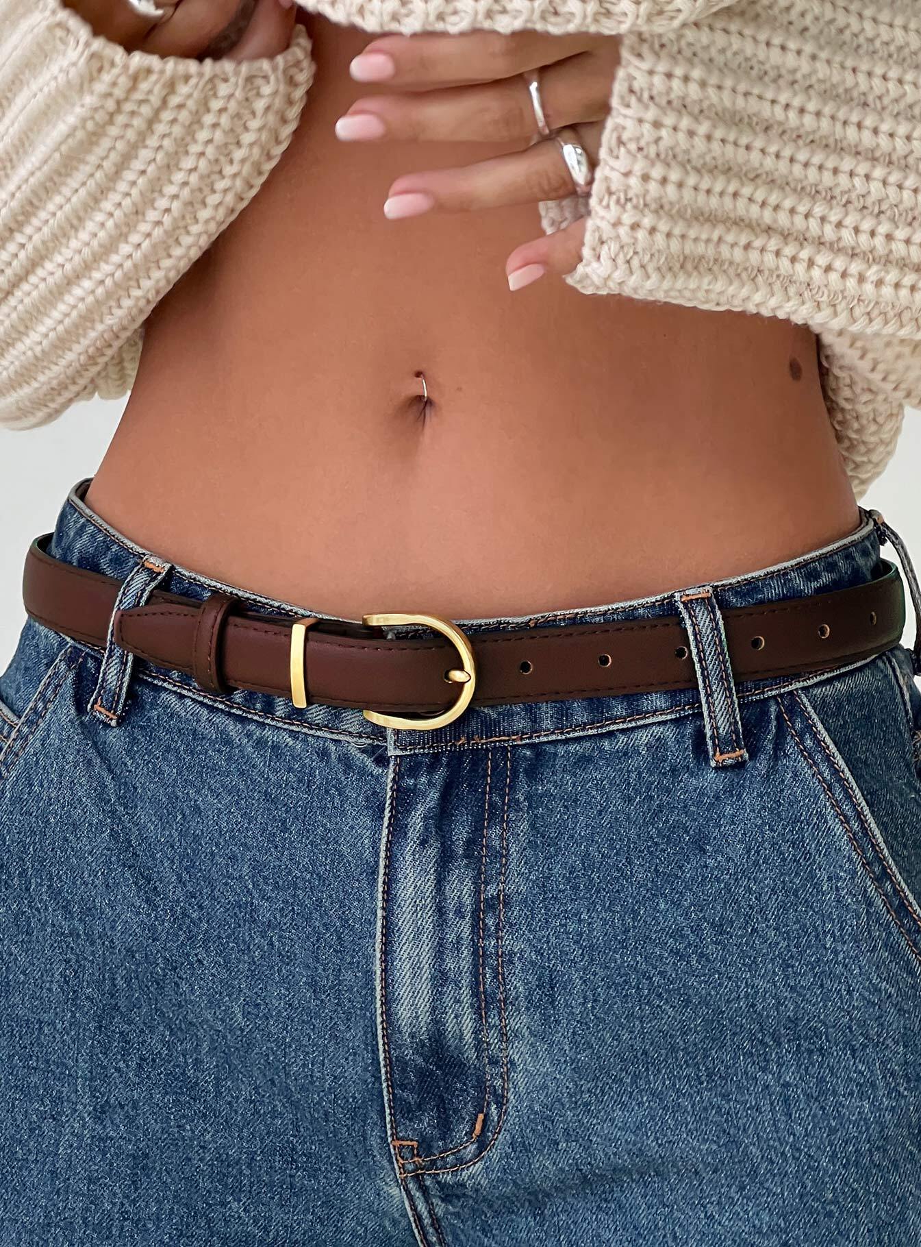 Jaslynn Belt Brown women's belt by Ellevoria