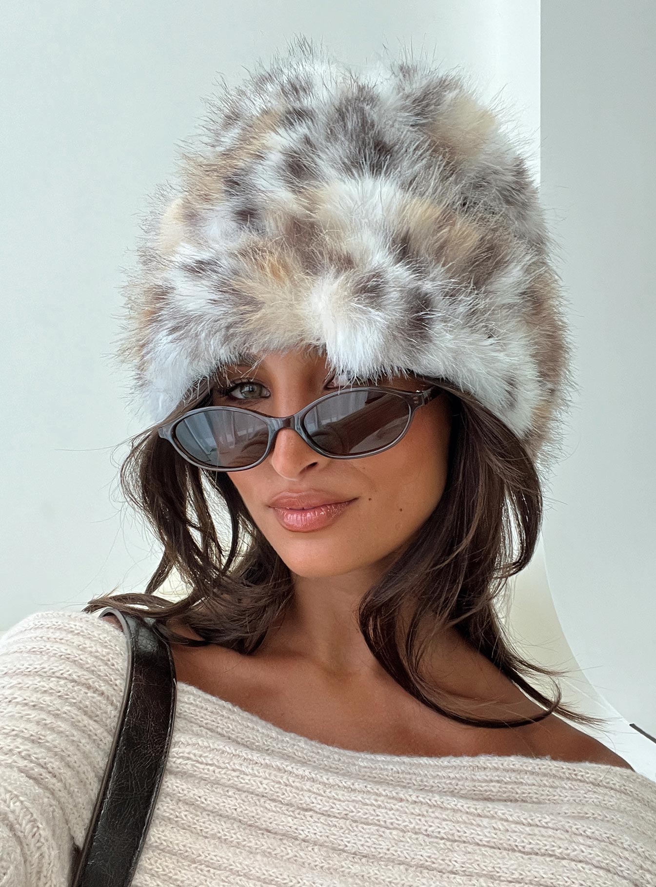 Birkley Fluffy Hat Leopard women's accessory by Ellevoria