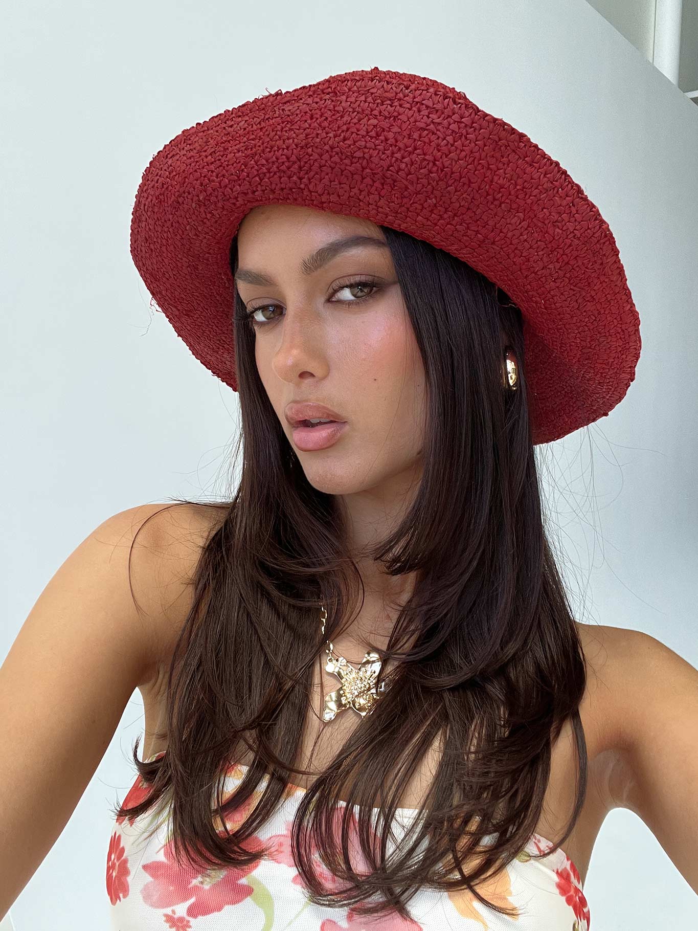 Kirky Hat Red women's accessory by Ellevoria