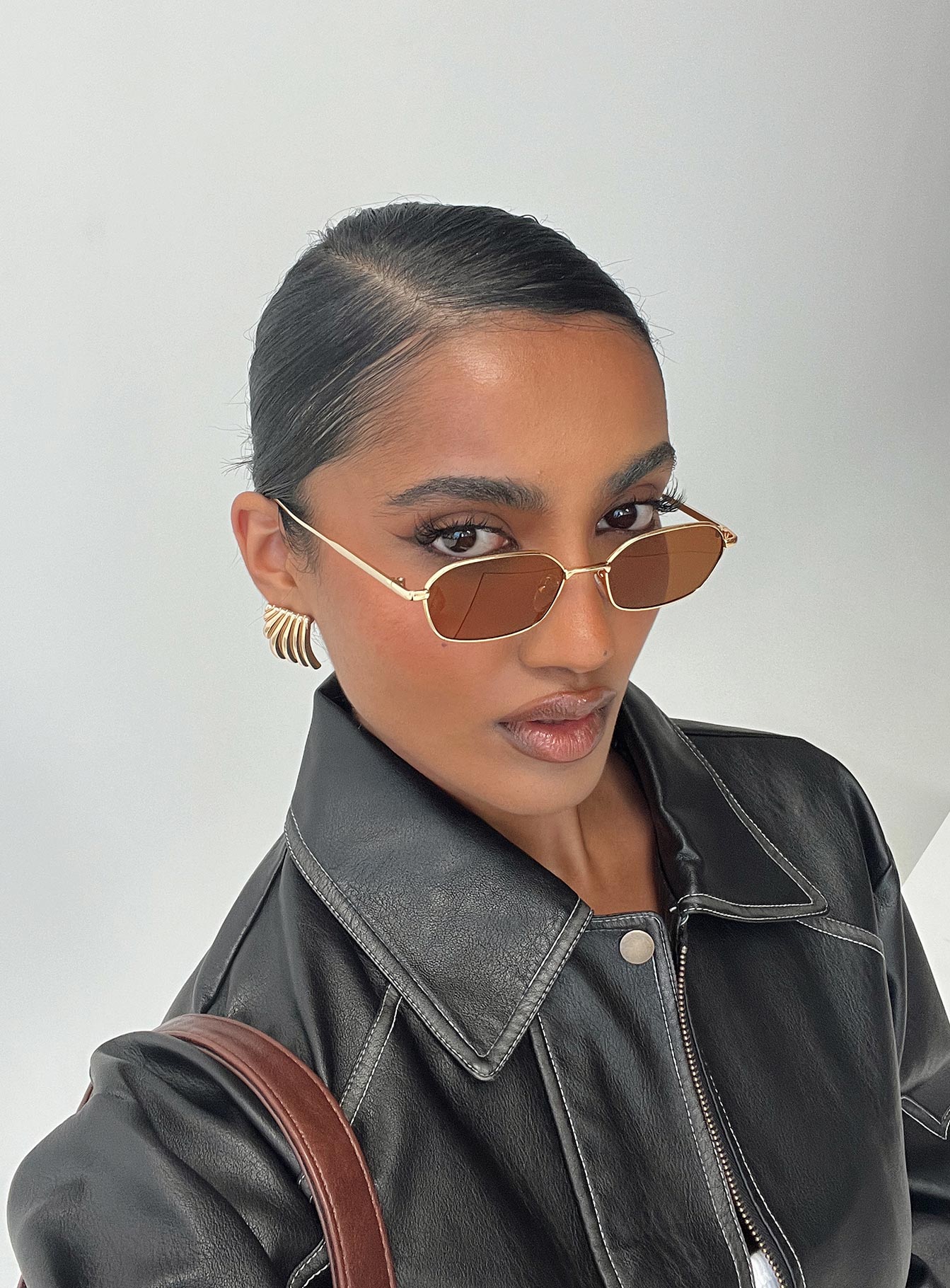 Anniston Sunglasses Brown women's sunglasses by Ellevoria