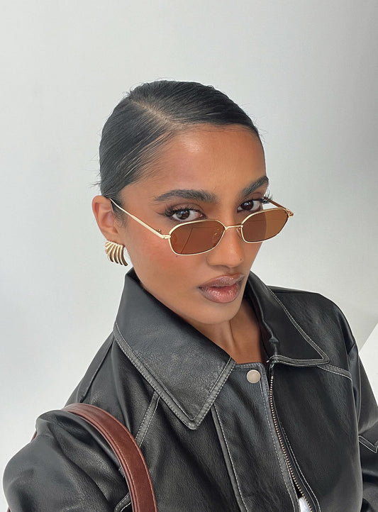 Anniston Sunglasses Brown women's sunglasses by Ellevoria