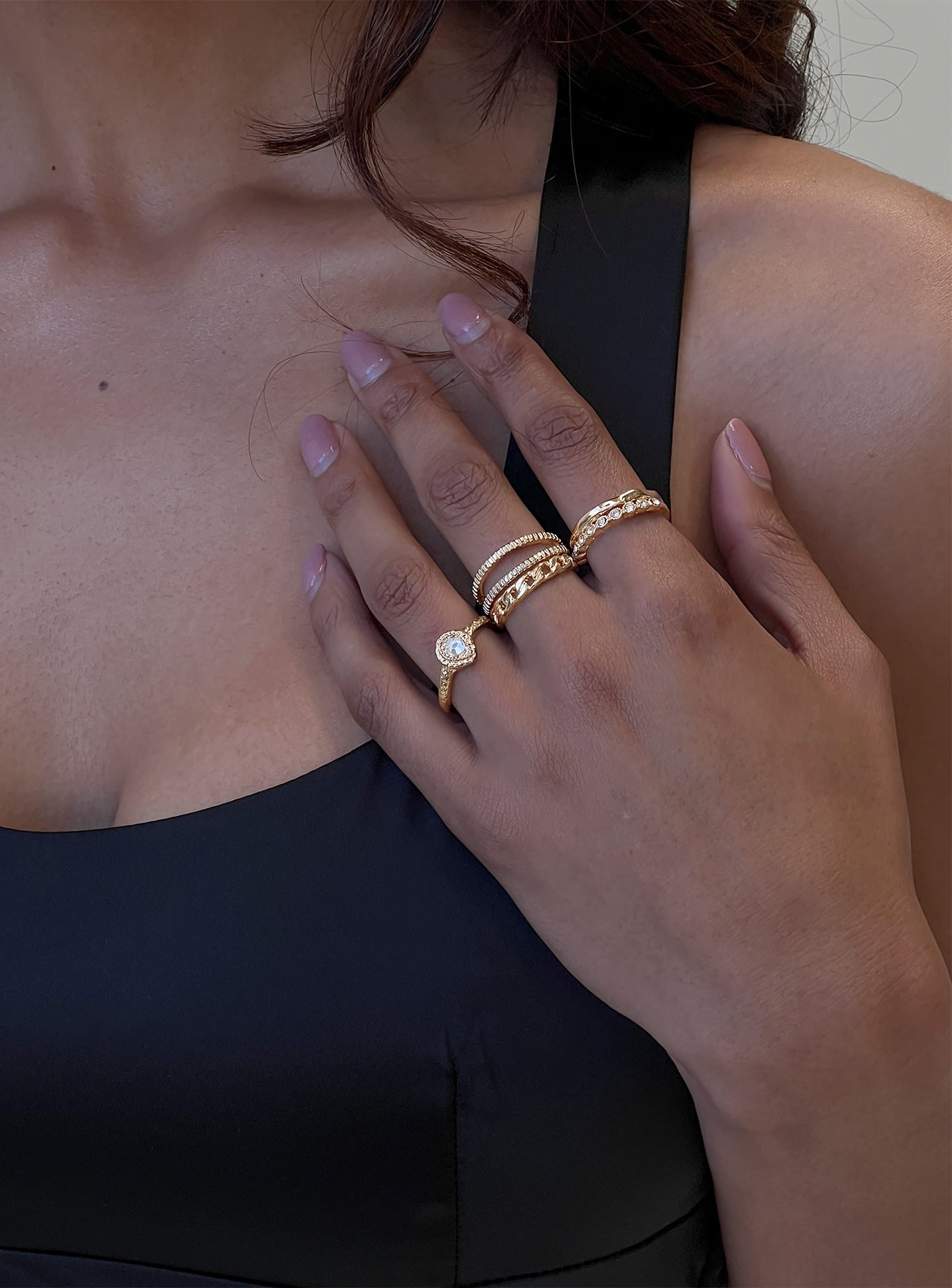 All For Love Ring Pack Gold women's ring by Ellevoria