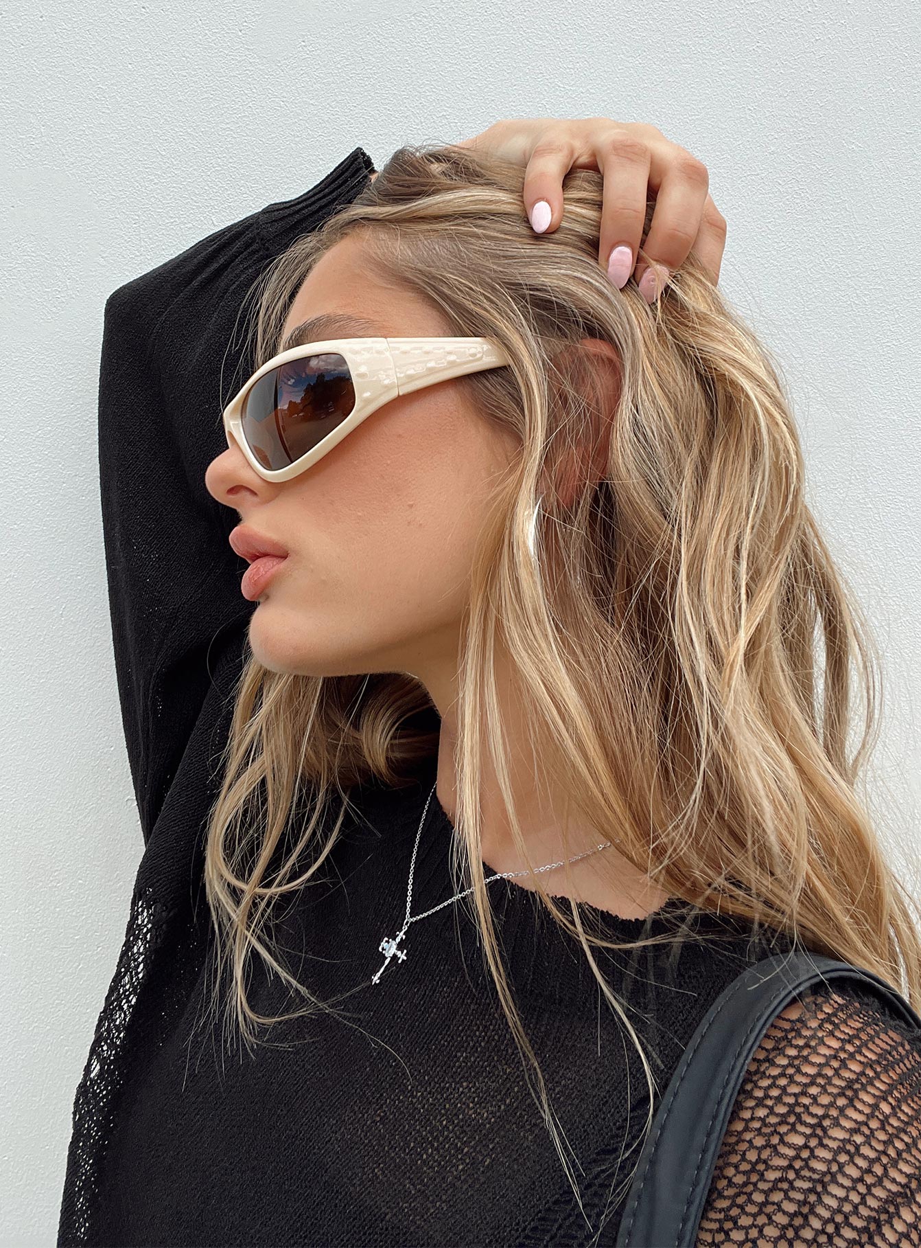 Mora Sunglasses Beige women's sunglasses by Ellevoria
