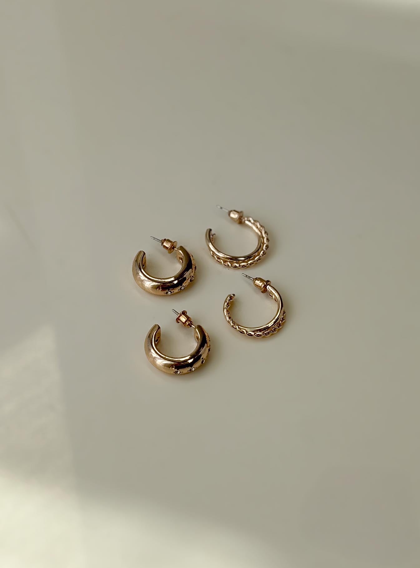 Eventually Earring Set Gold women's earrings by Ellevoria