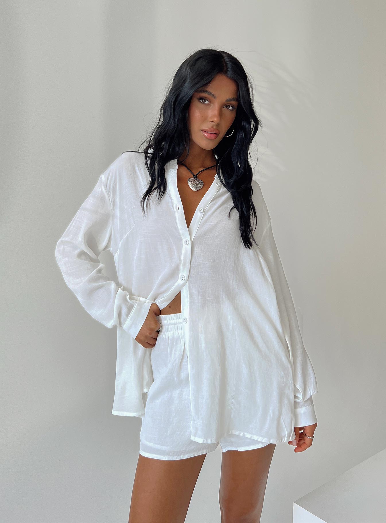 The Chloe Set White - women's shirt by Ellevoria