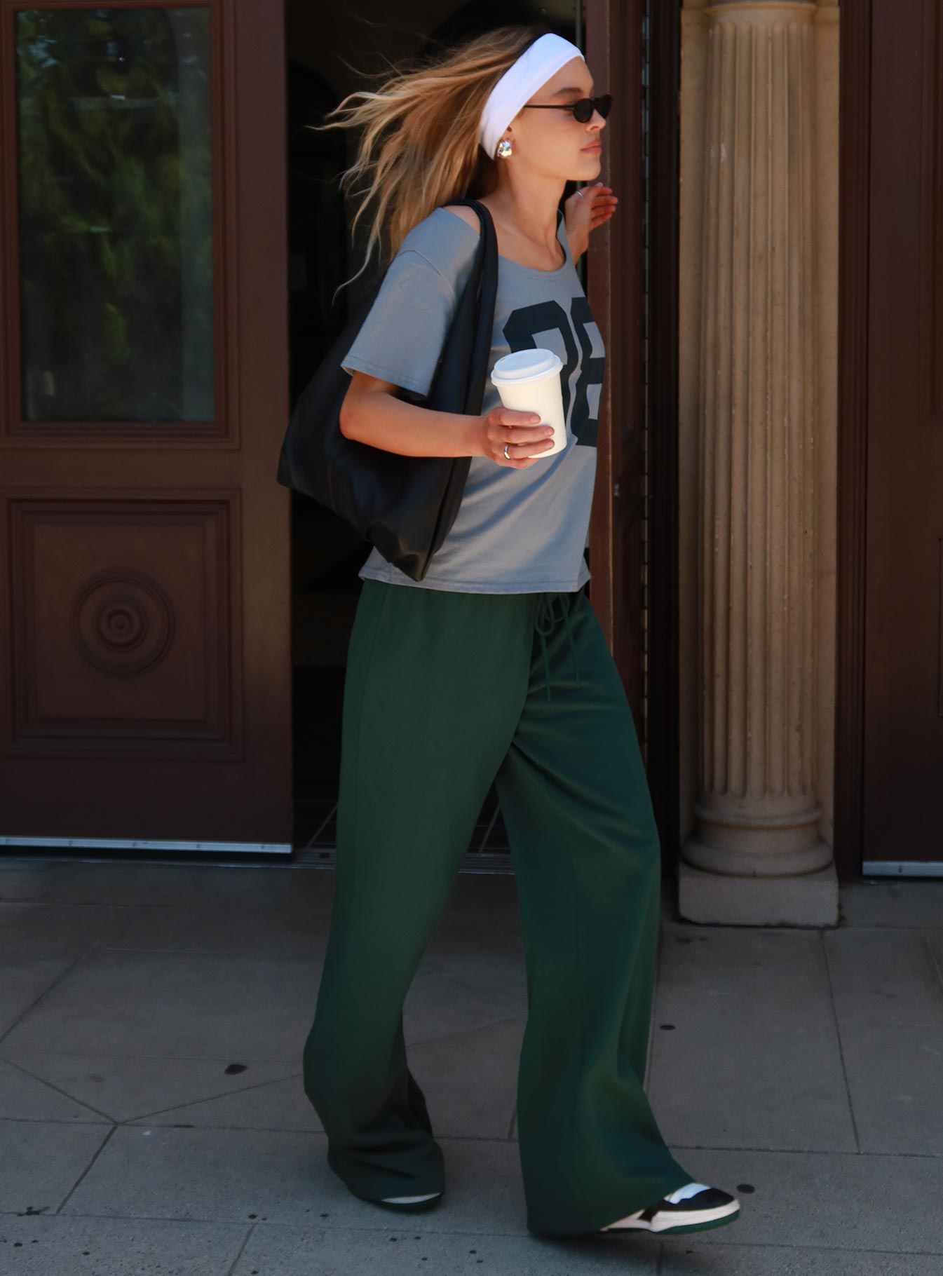 All Day Straight Leg Sweatpants Green women's pant set by Ellevoria