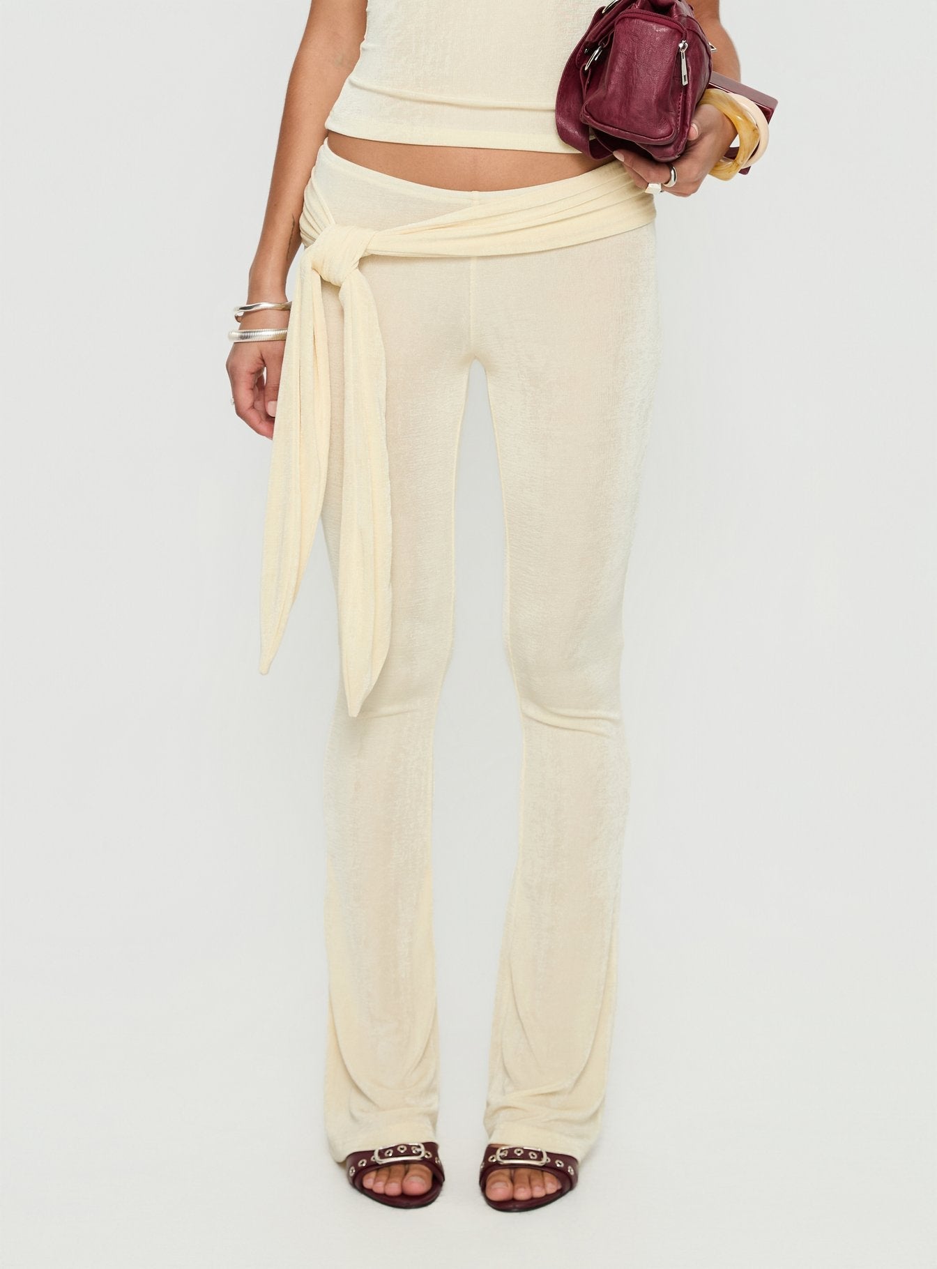 Butterfly Tie Detail Pants Lemontini women's pant set by Ellevoria