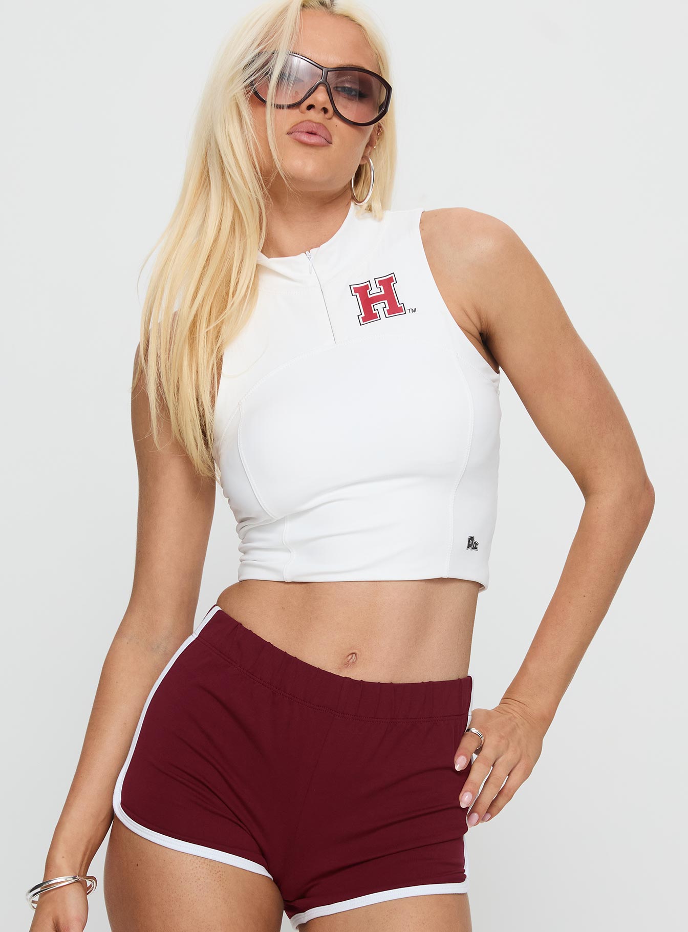 Harvard Belle Tank Top White - women's top by Ellevoria - view 2