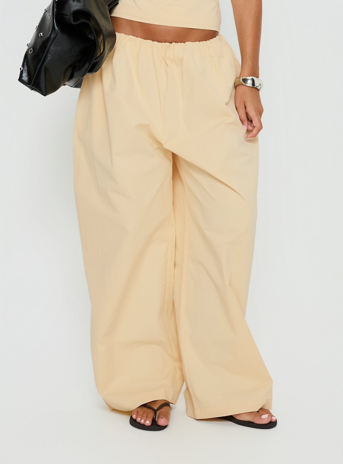 Tidekiss Pants Lemontini - loose fit women's bottoms by Ellevoria