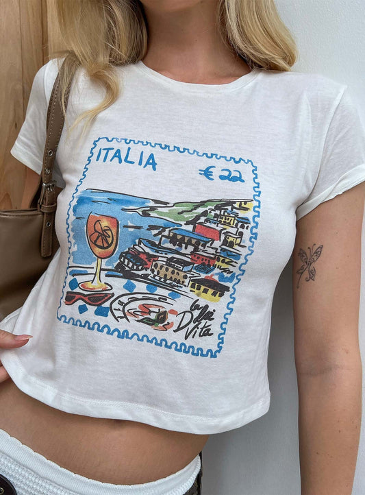Edenia Tee White - women's top by Ellevoria