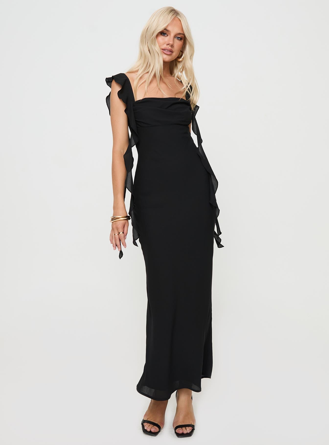 Lanai Maxi Dress Black - women's maxi dress by Ellevoria - view 2