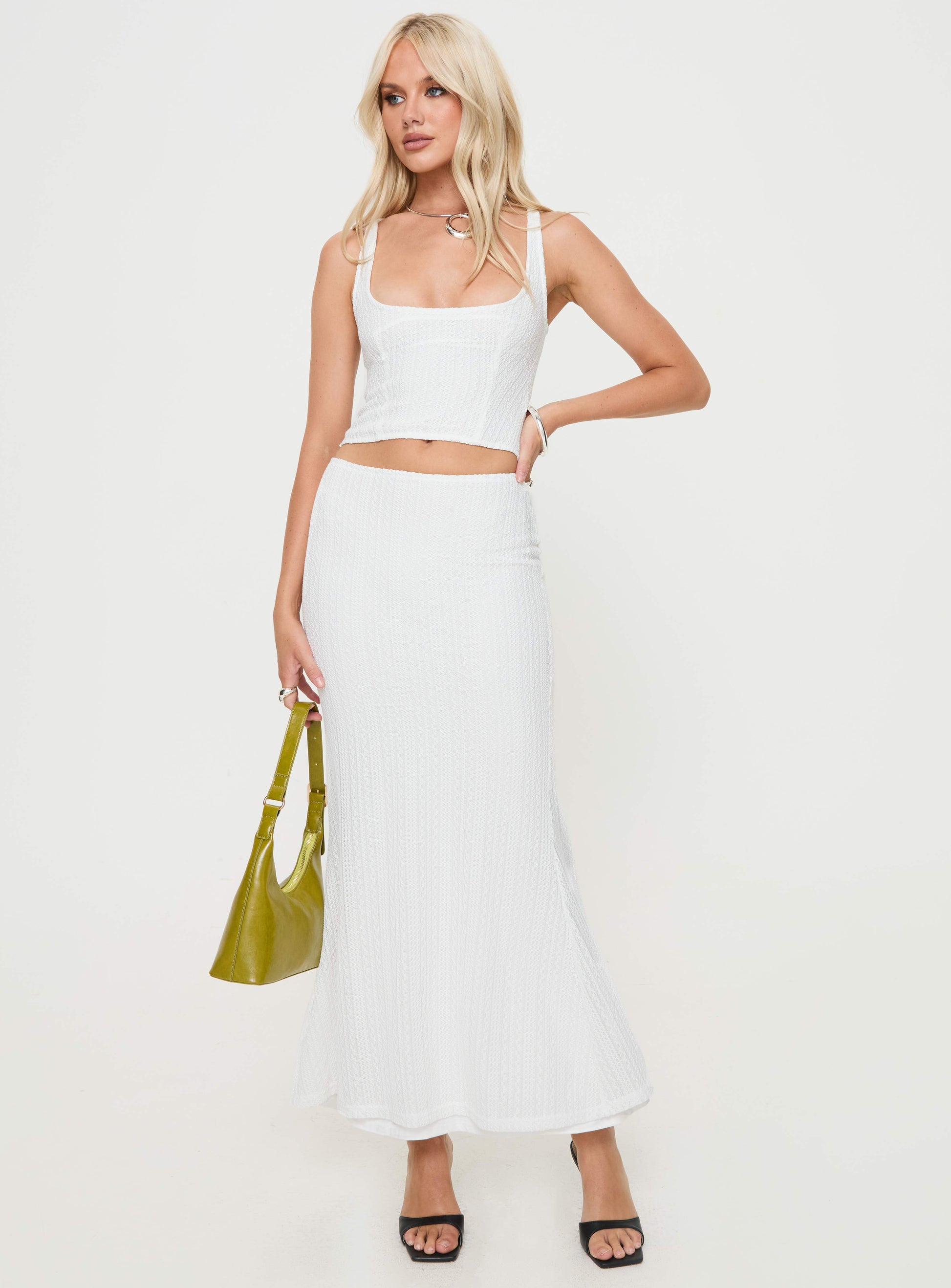 Redemption Set White women's skirt set by Ellevoria