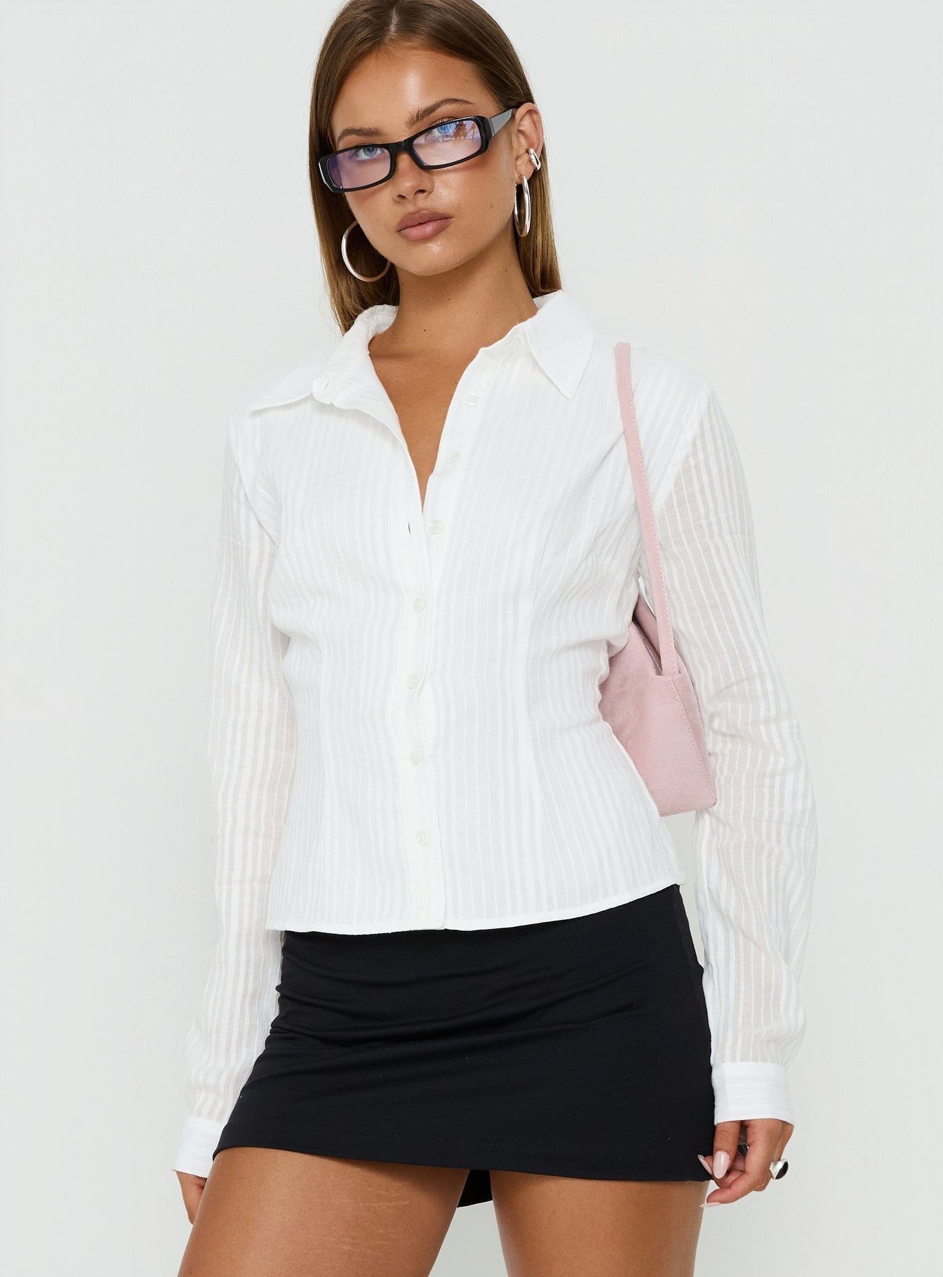 Fogler Shirt White - women's shirt by Ellevoria - view 2
