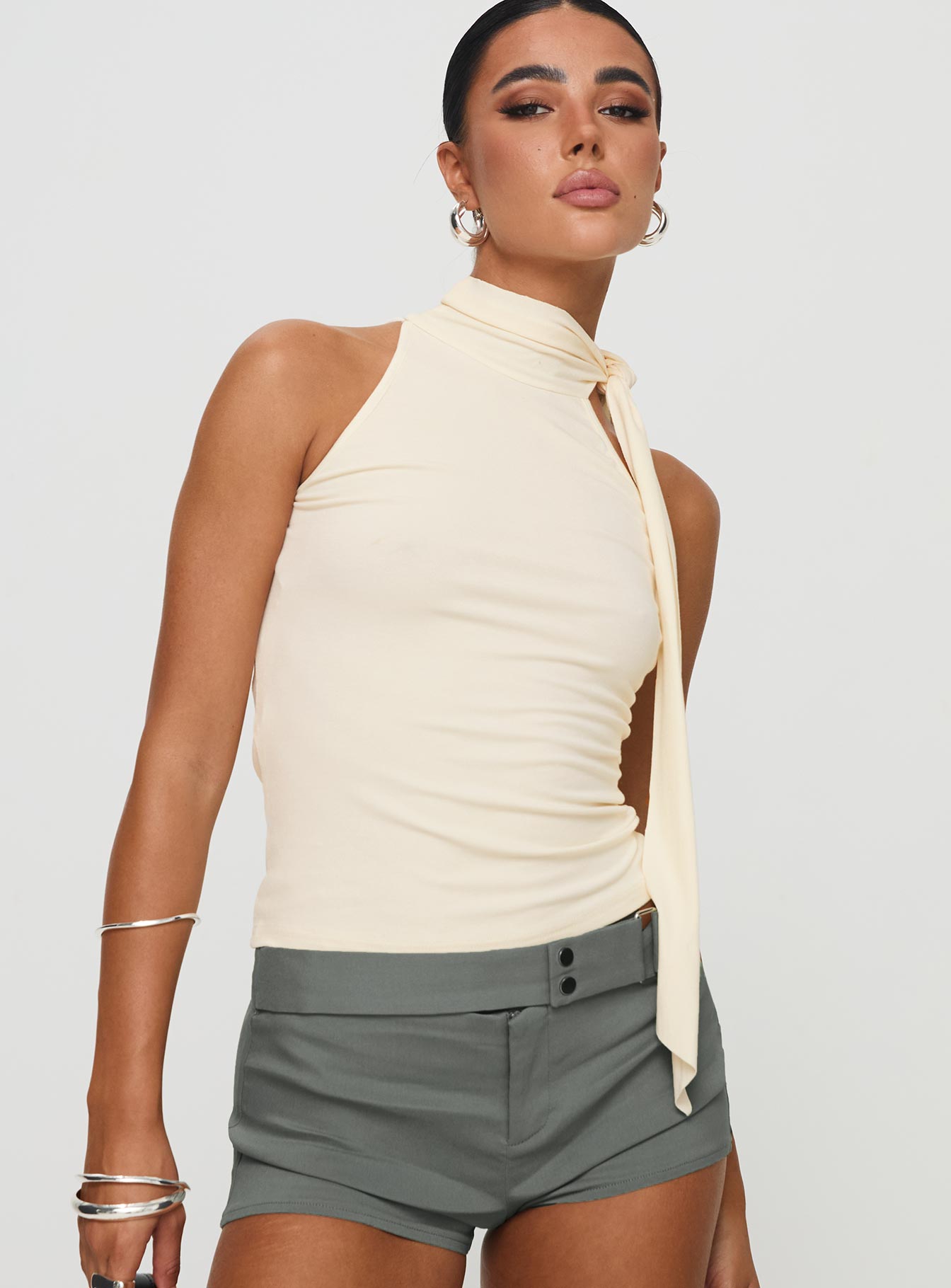 Mathias Top Cream - women's top by Ellevoria - view 2