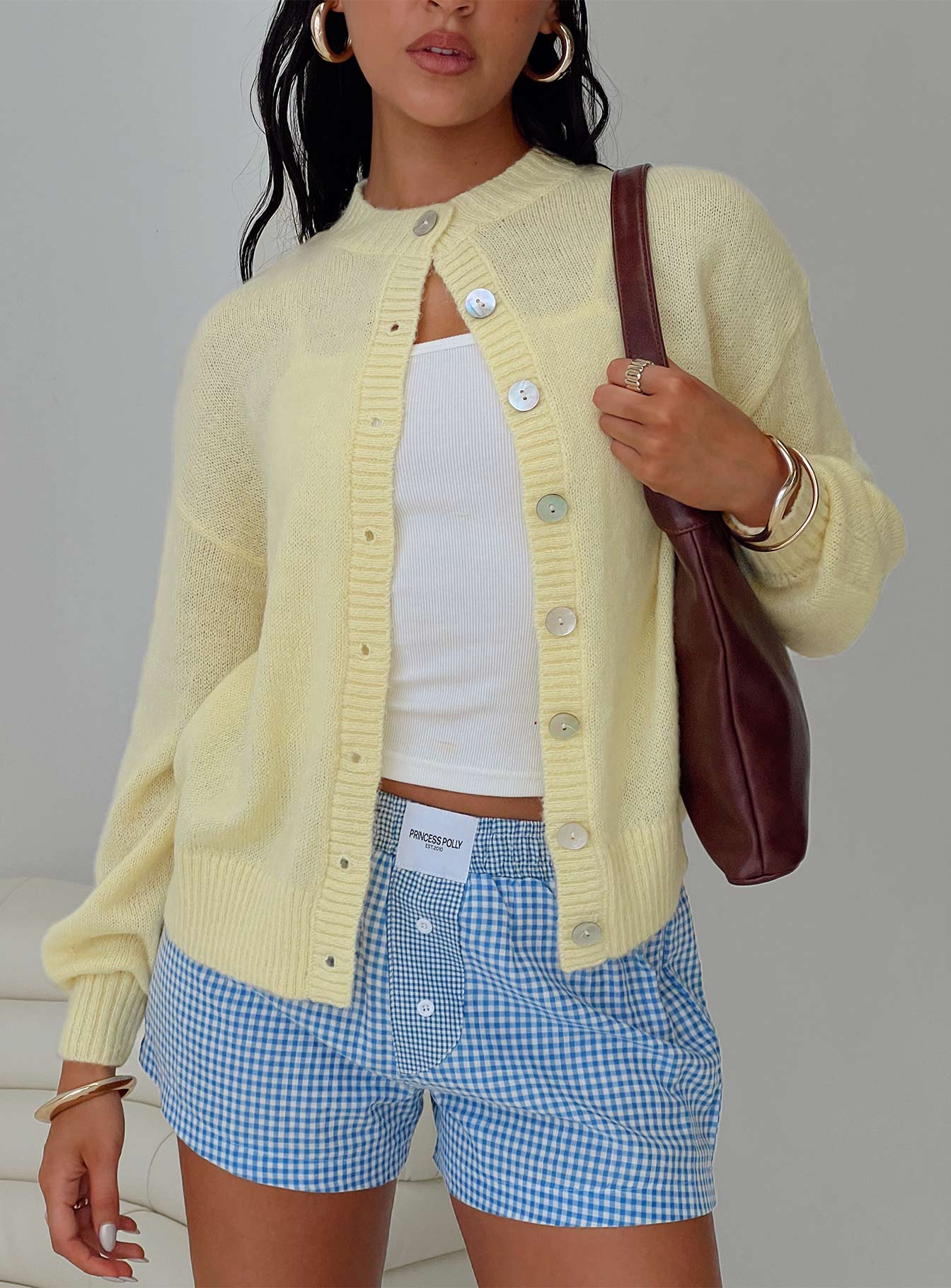 Sunbeam Cardigan Yellow women's sweater by Ellevoria