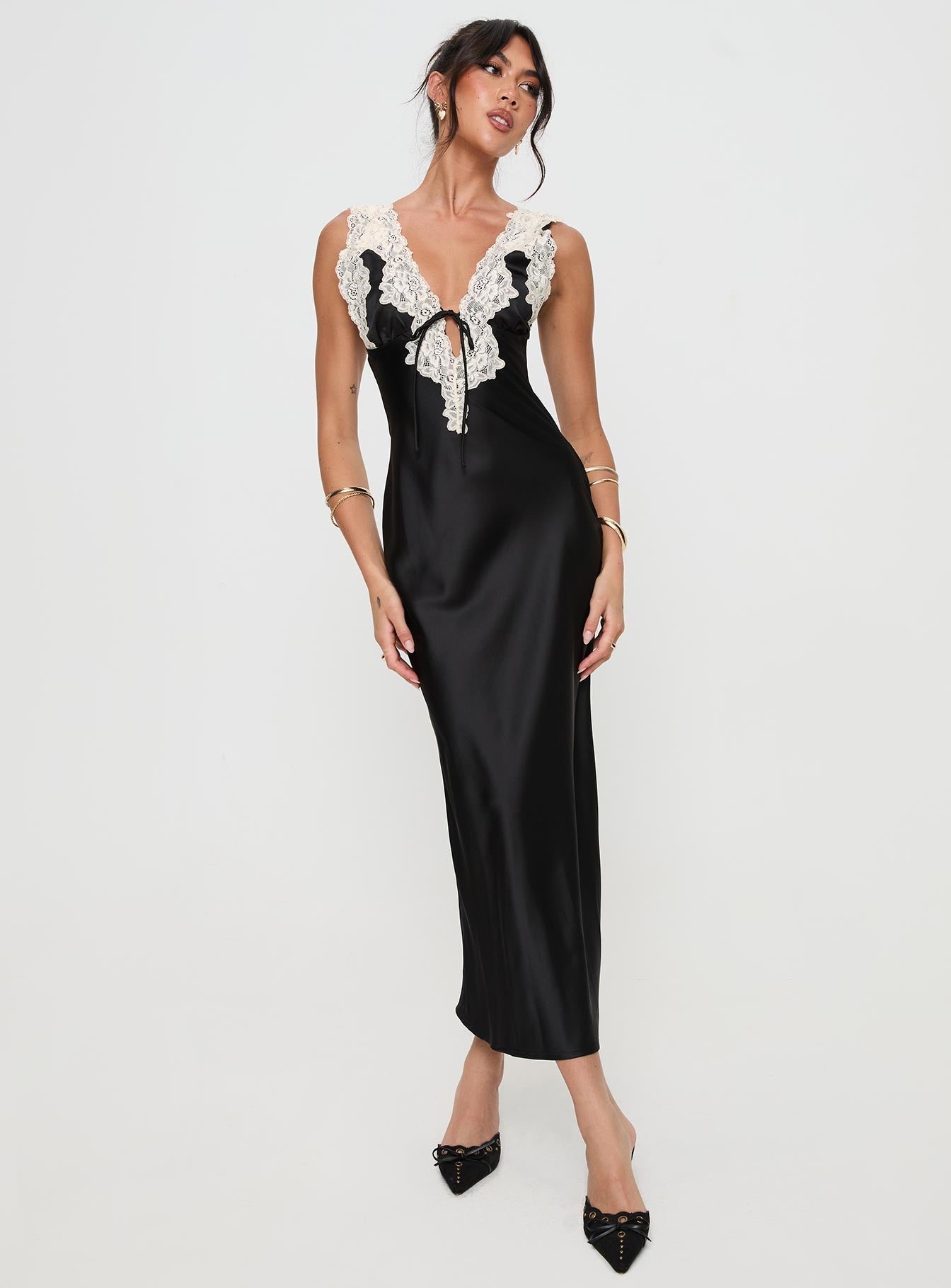 Nourish Maxi Dress Black - women's maxi dress by Ellevoria - view 2