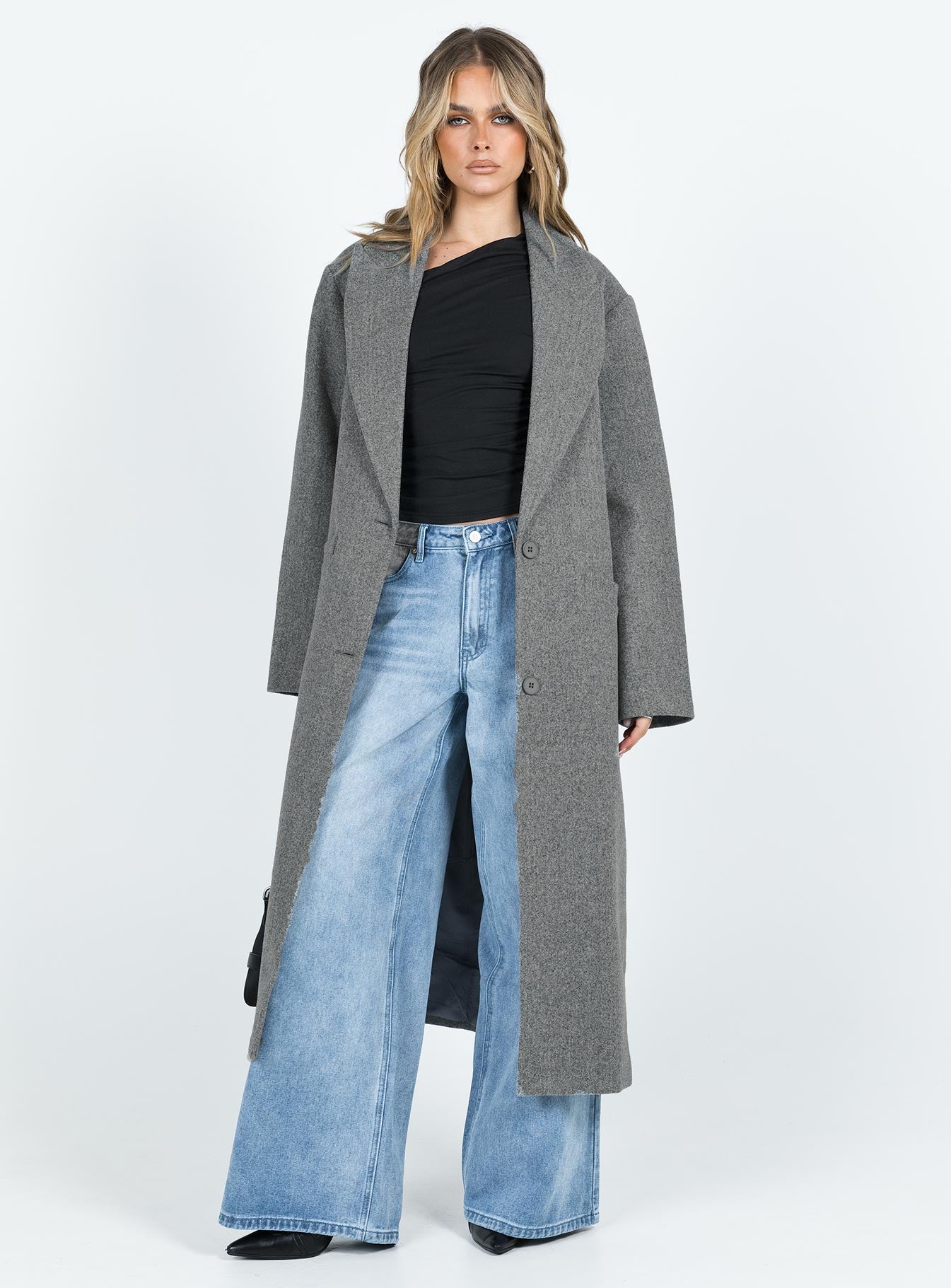 Olsen Coat Slate women's jacket by Ellevoria