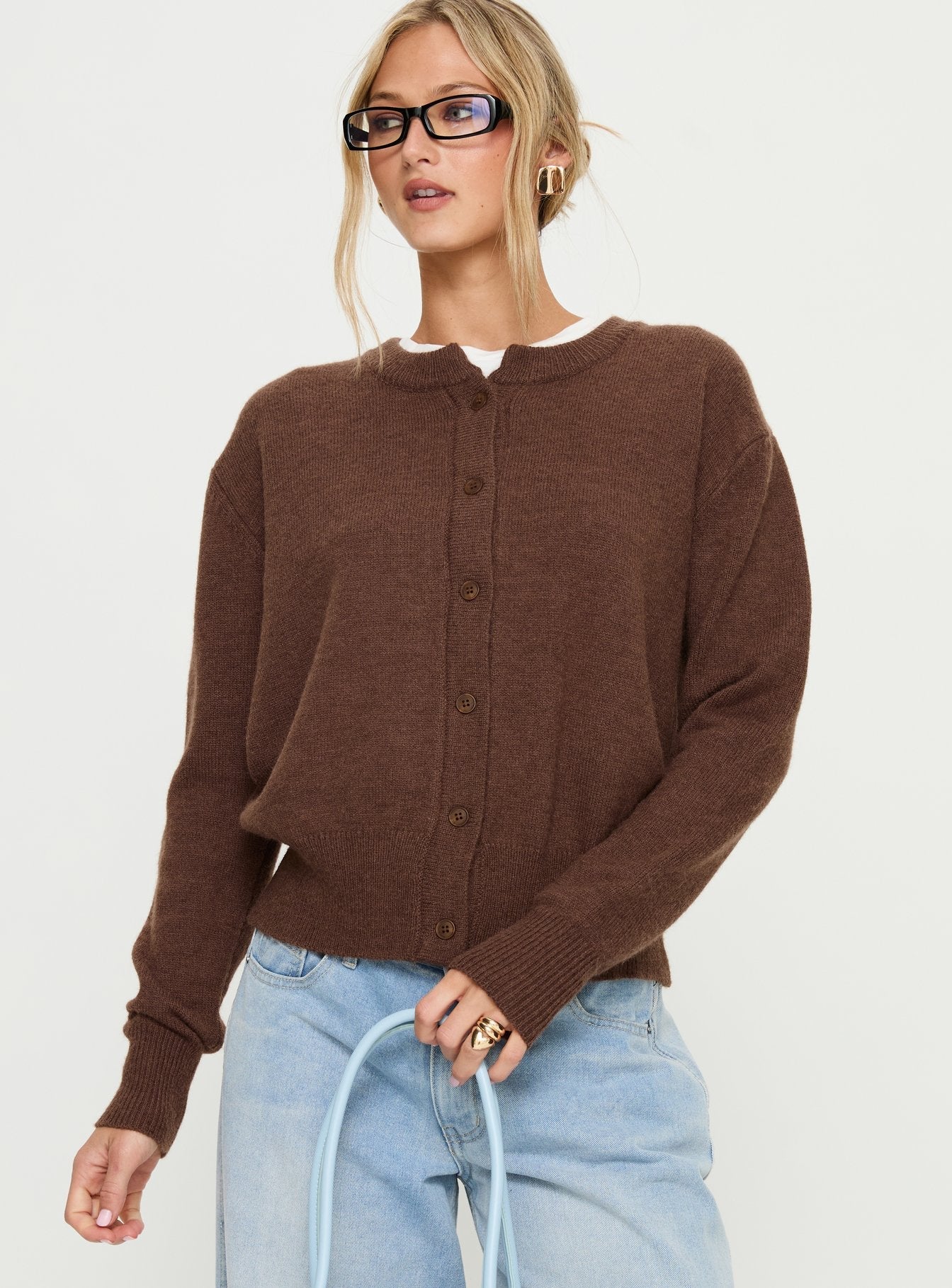 Melancholia Cardigan Chocolate women's sweater by Ellevoria