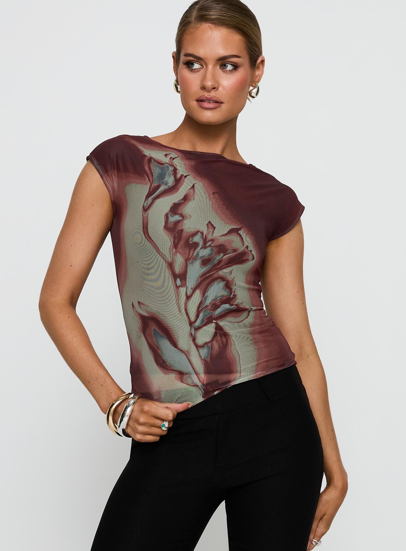 Nova Top Brown - women's top by Ellevoria - view 2