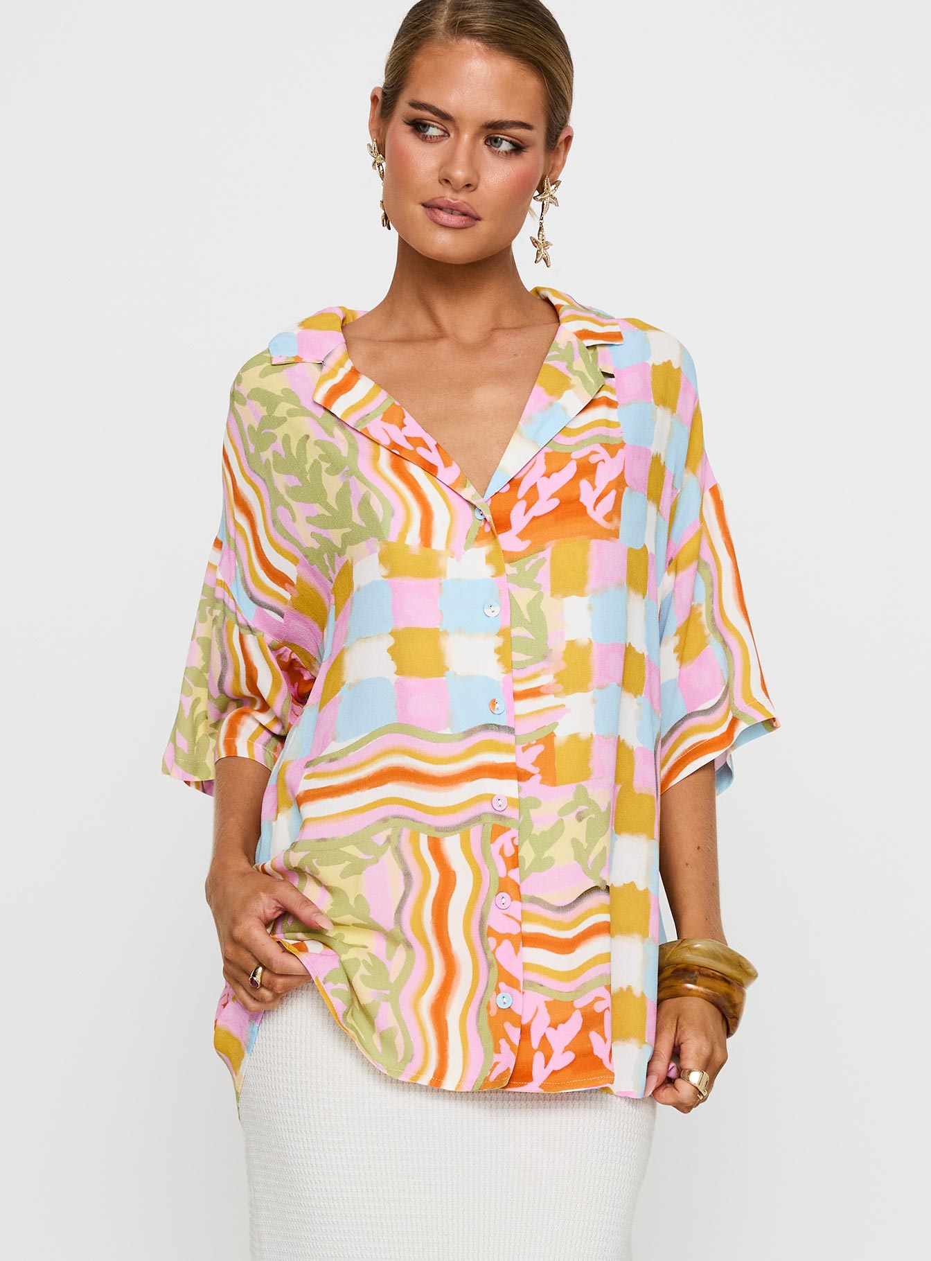 Caraliia Shirt Multi - women's shirt by Ellevoria - view 2