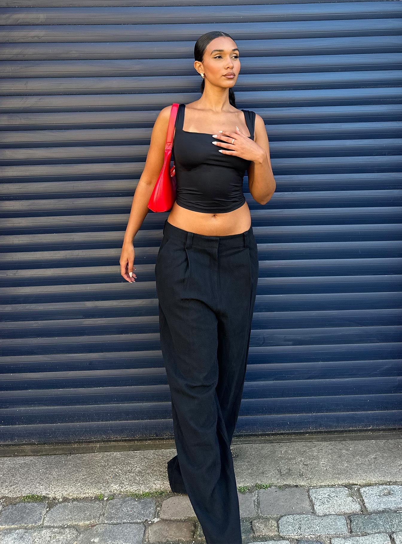Je Suis Pants Black women's pant set by Ellevoria