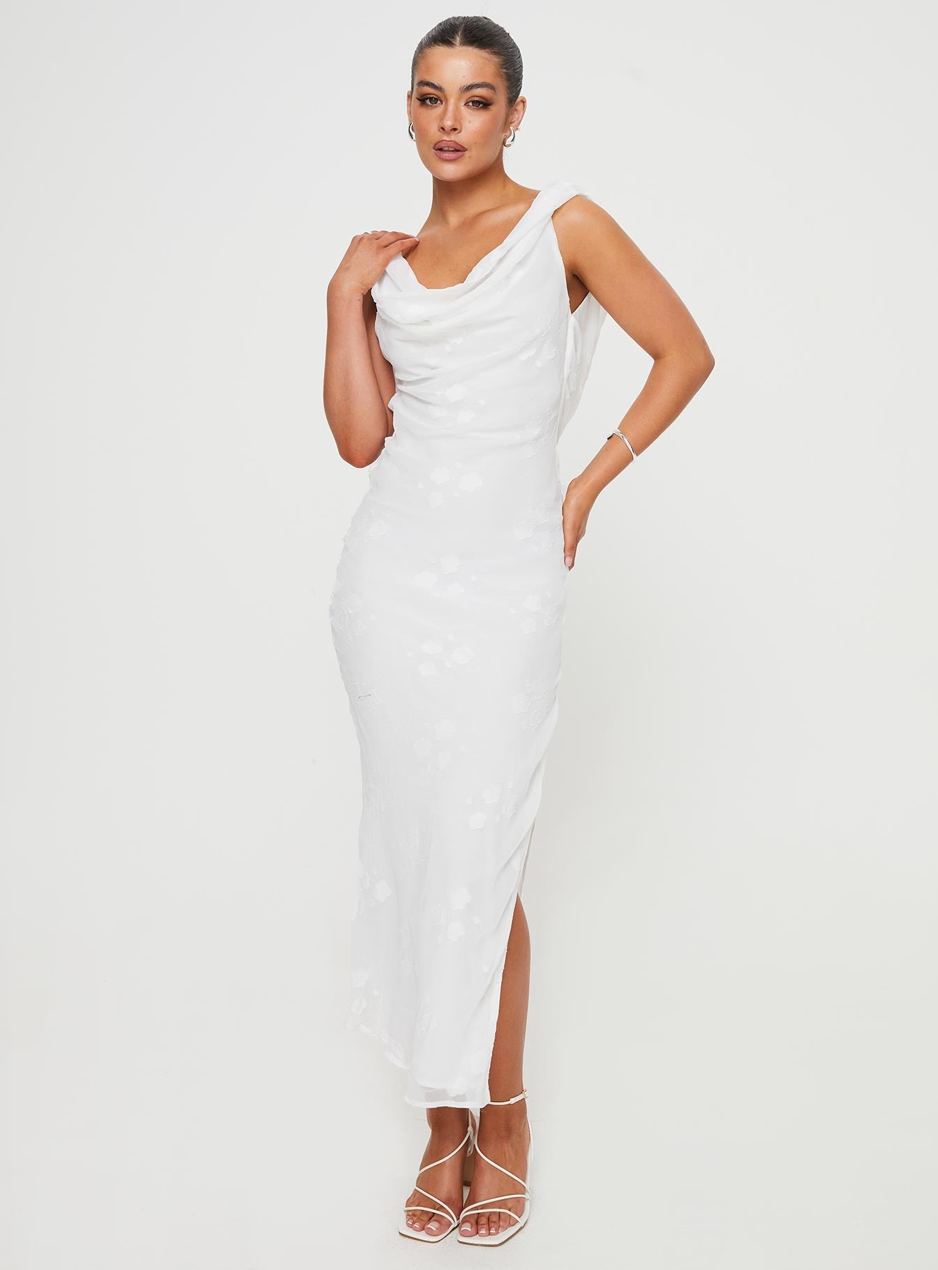 Contessa Maxi Dress White - women's maxi dress by Ellevoria - view 2