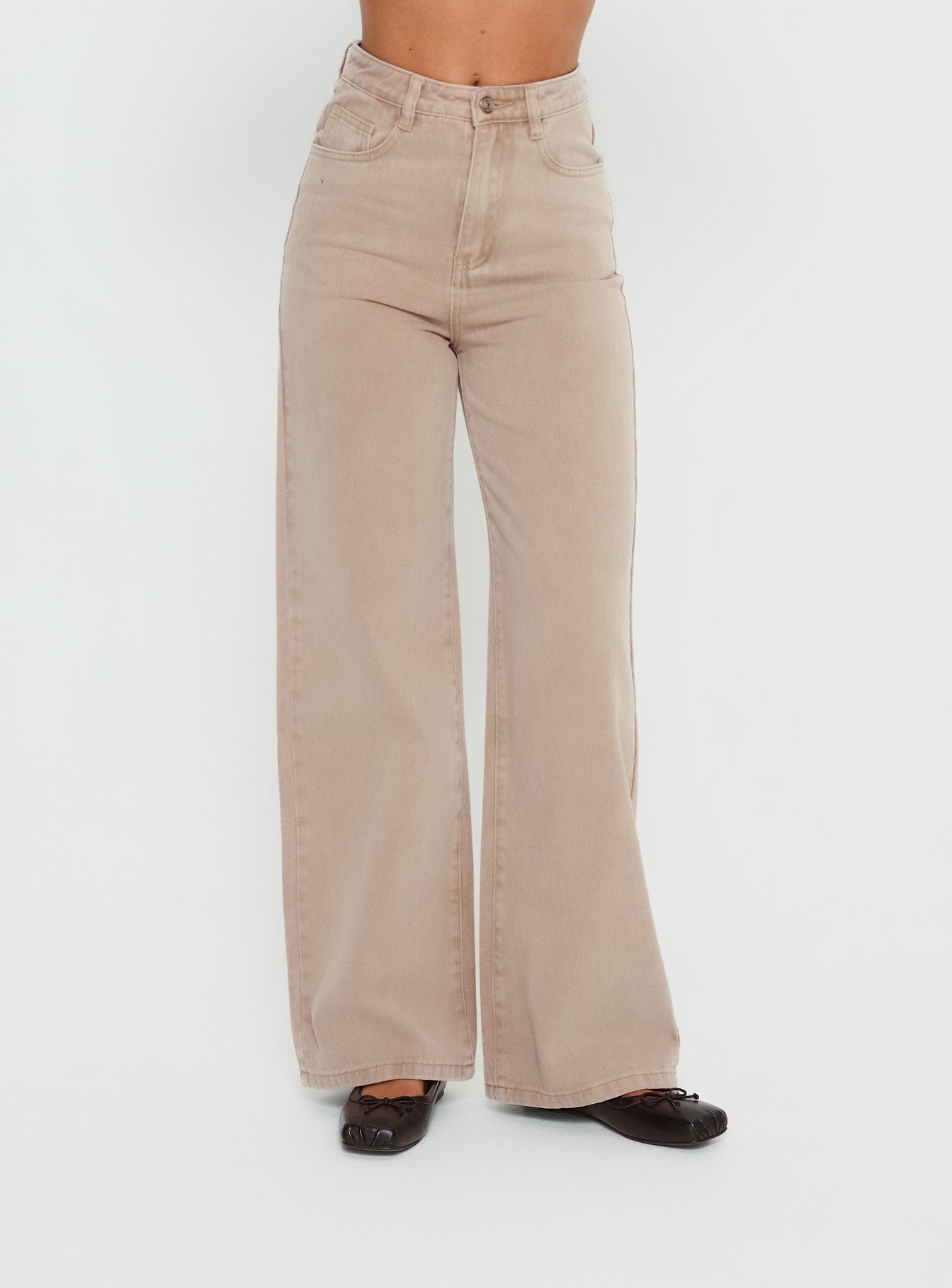 Nicolo High Rise Straight Leg Jeans Concrete women's denim jeans by Ellevoria