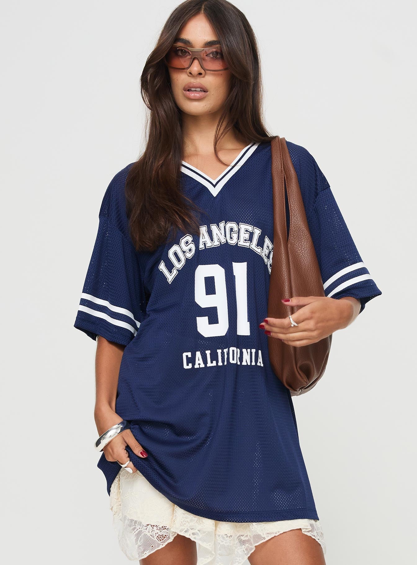 Michail Jersey Dress Navy - women's dress by Ellevoria - view 2