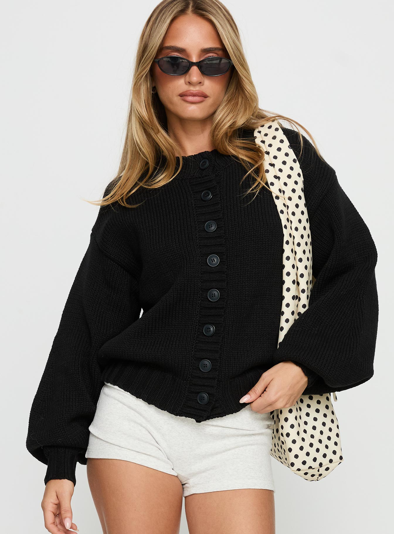 Edern Cardigan Black women's sweater by Ellevoria